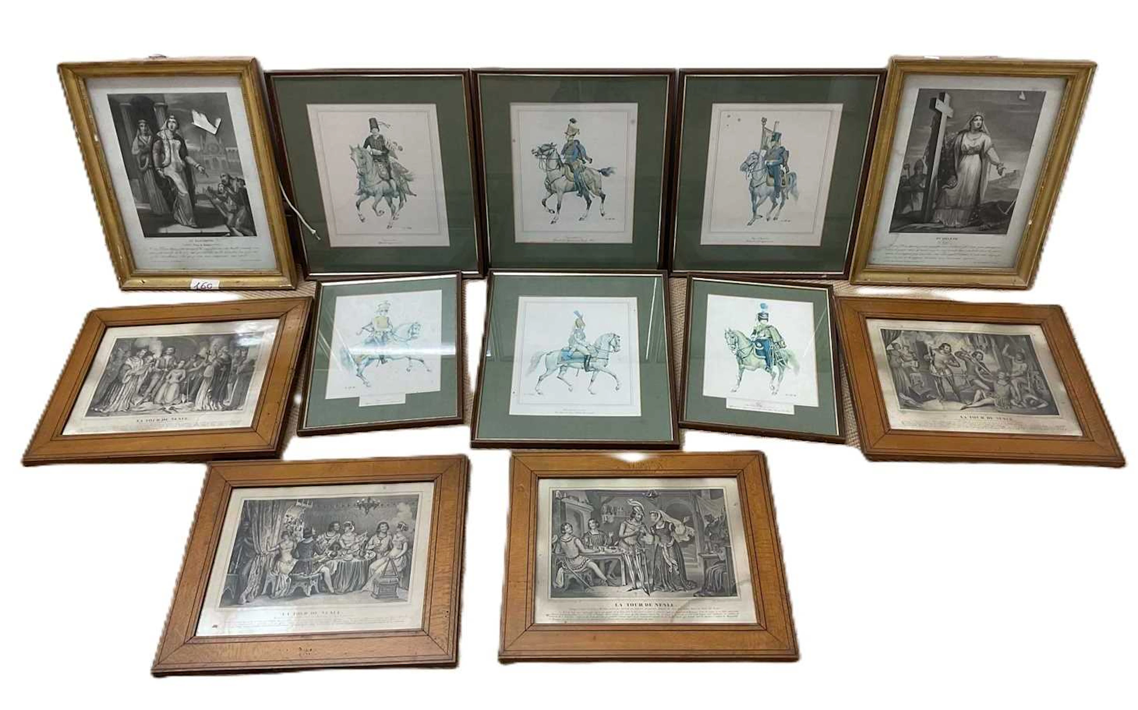 A set of four prints titled