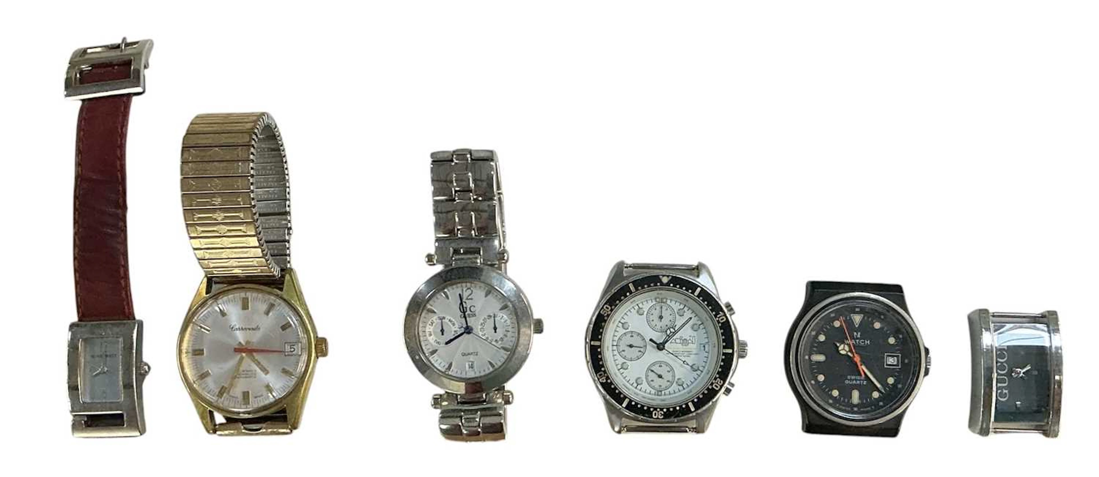 Six assorted lady's and gentleman's wristwatches and wristwatch heads