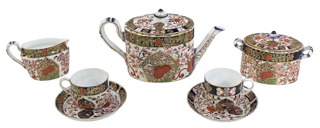CROWN DERBY; a late 19th/early 20th century two setting...