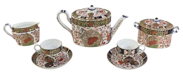 CROWN DERBY; a late 19th/early 20th century two setting...