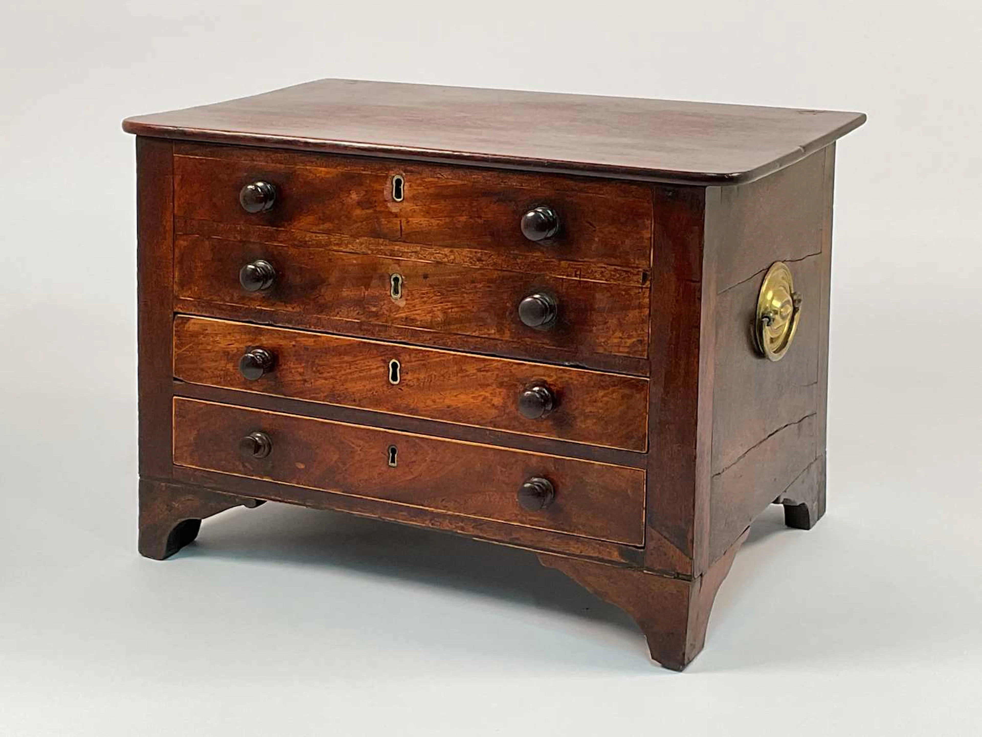 A 19th century mahogany collectors' cabinet chest