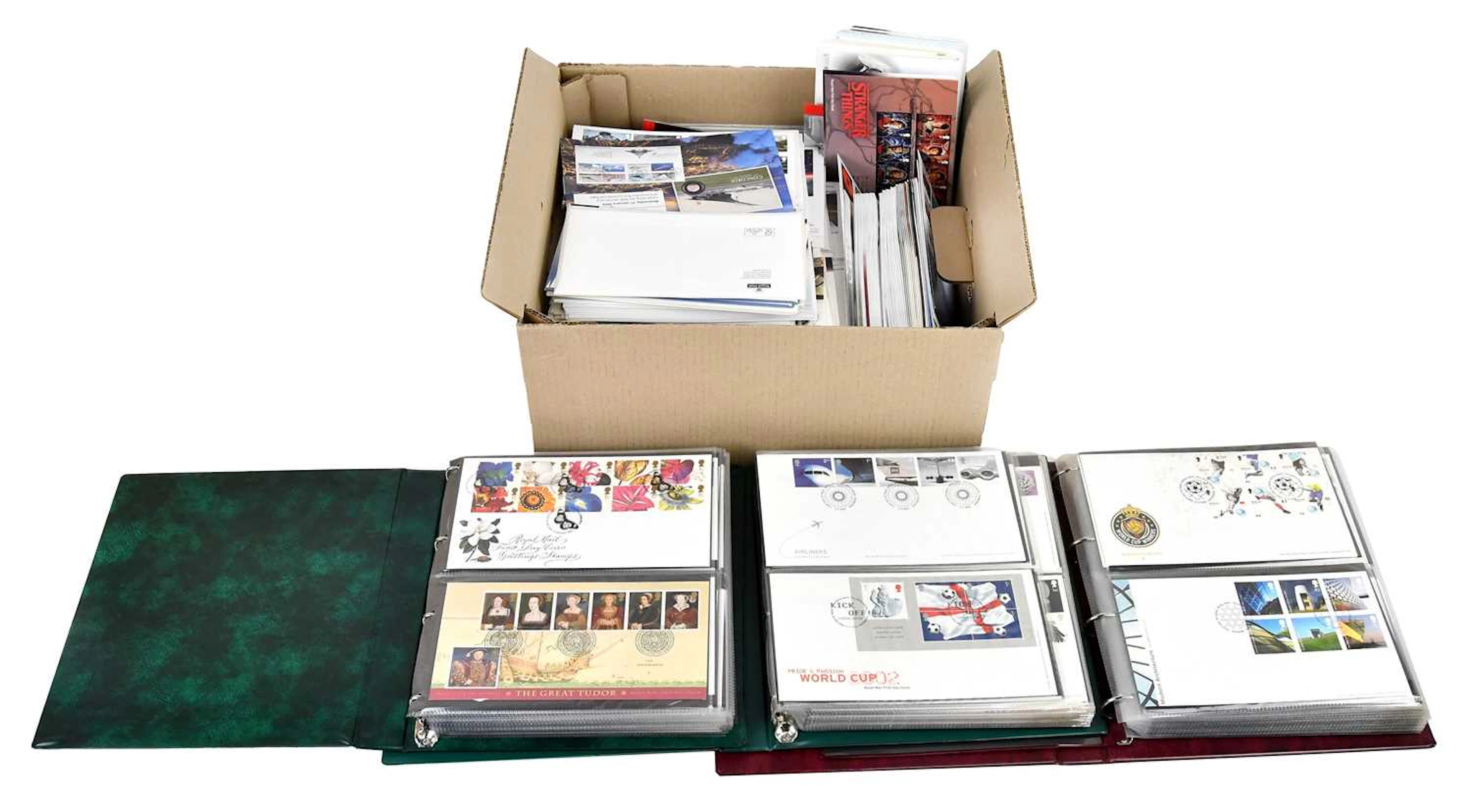 GREAT BRITAIN; 1980s - 2010s first day covers in albums and loose