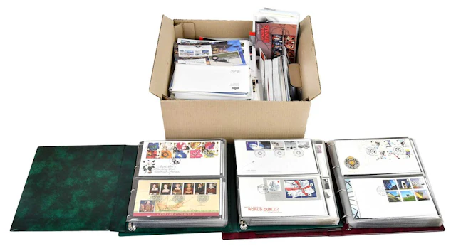GREAT BRITAIN; 1980s - 2010s first day covers in albums and loose