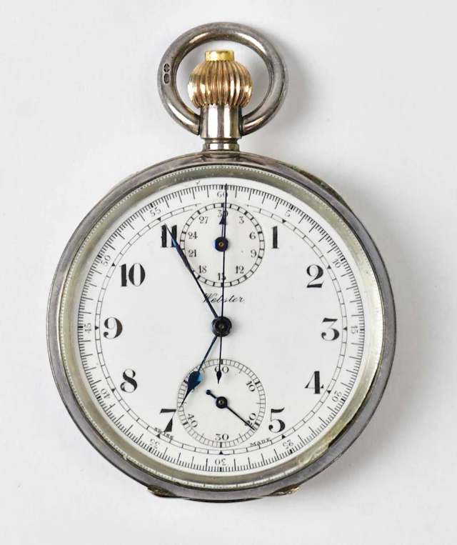WEBSTER; a George V hallmarked silver open face crown wind pocket watch