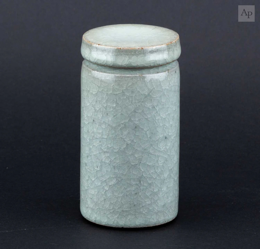 FLORIAN GADSBY (born 1992); a small cylindrical stoneware...