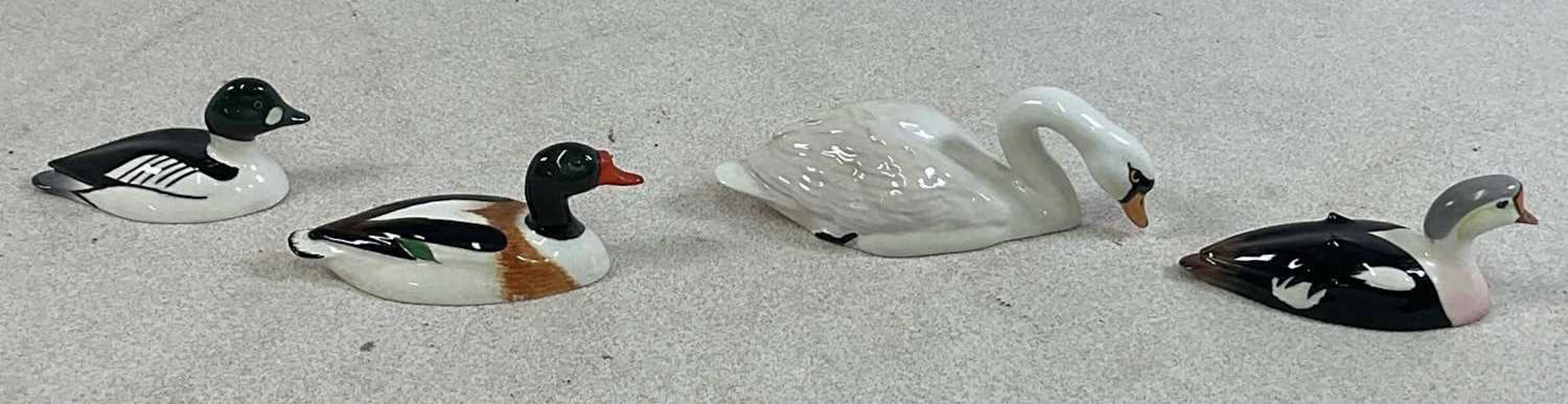SIR PETER SCOTT FOR BESWICK; four wild fowl birds