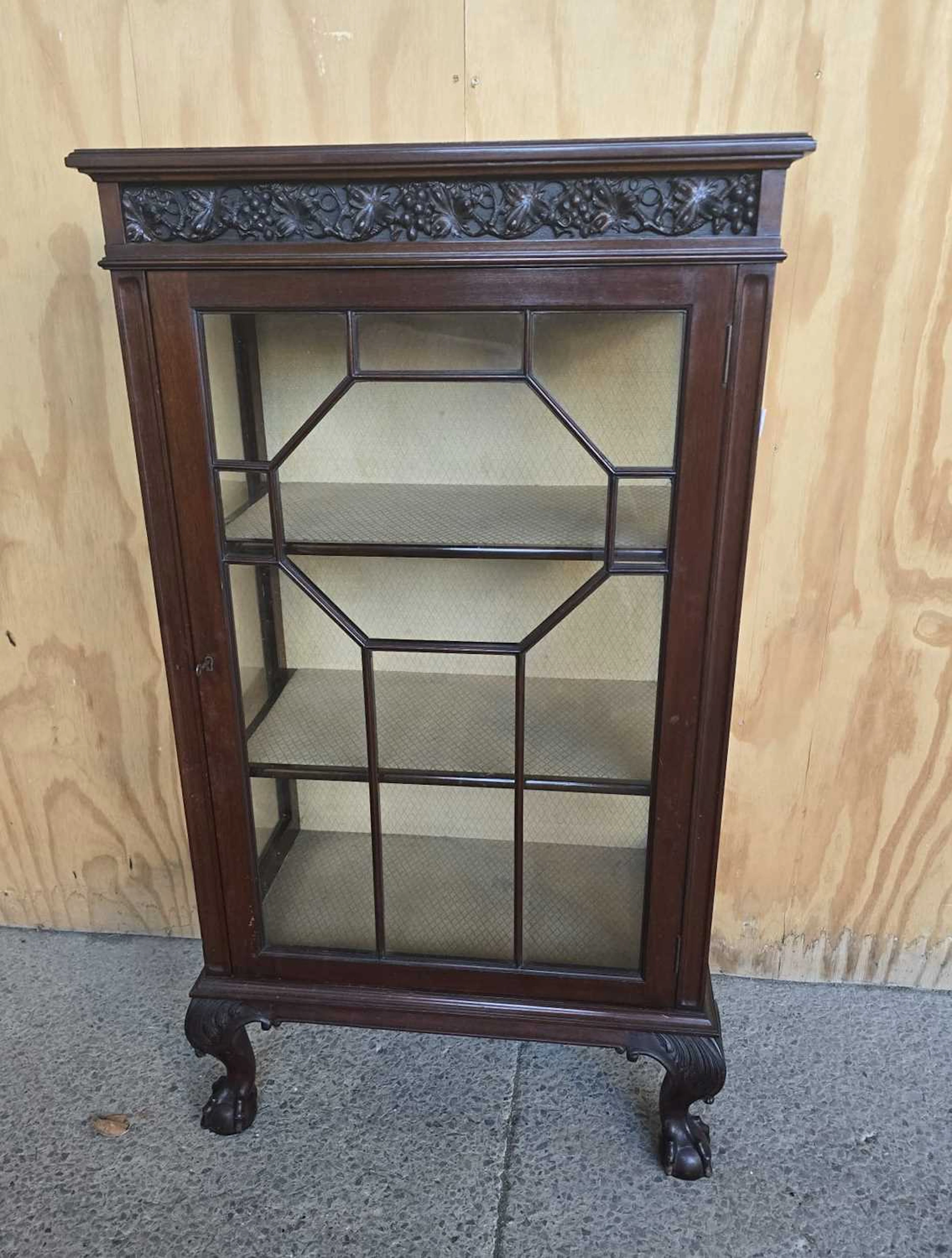 A late 19th/early 20th century mahogany display cabinet