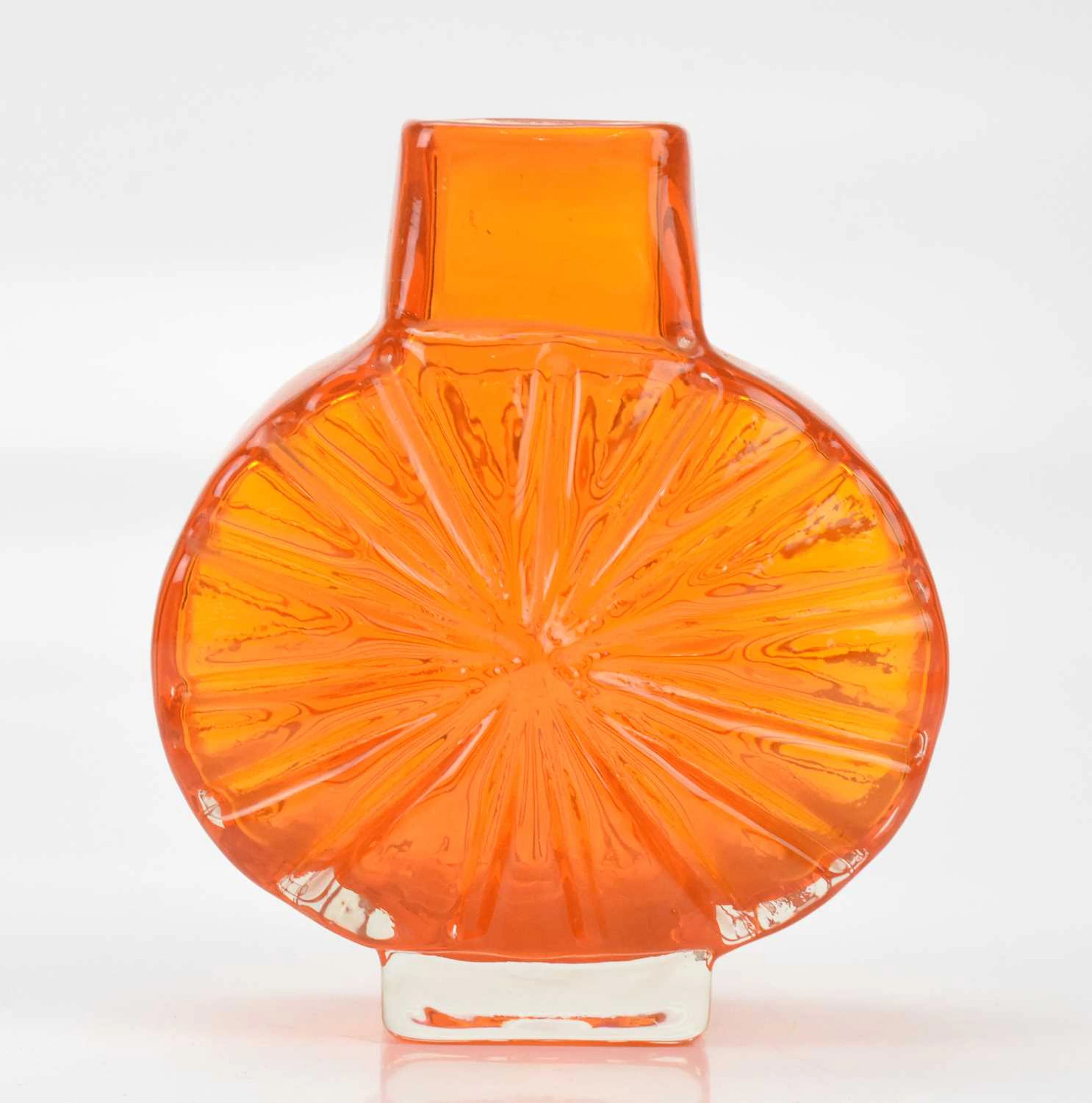 GEOFFREY BAXTER FOR WHITEFRIARS; a glass Sunburst vase in...