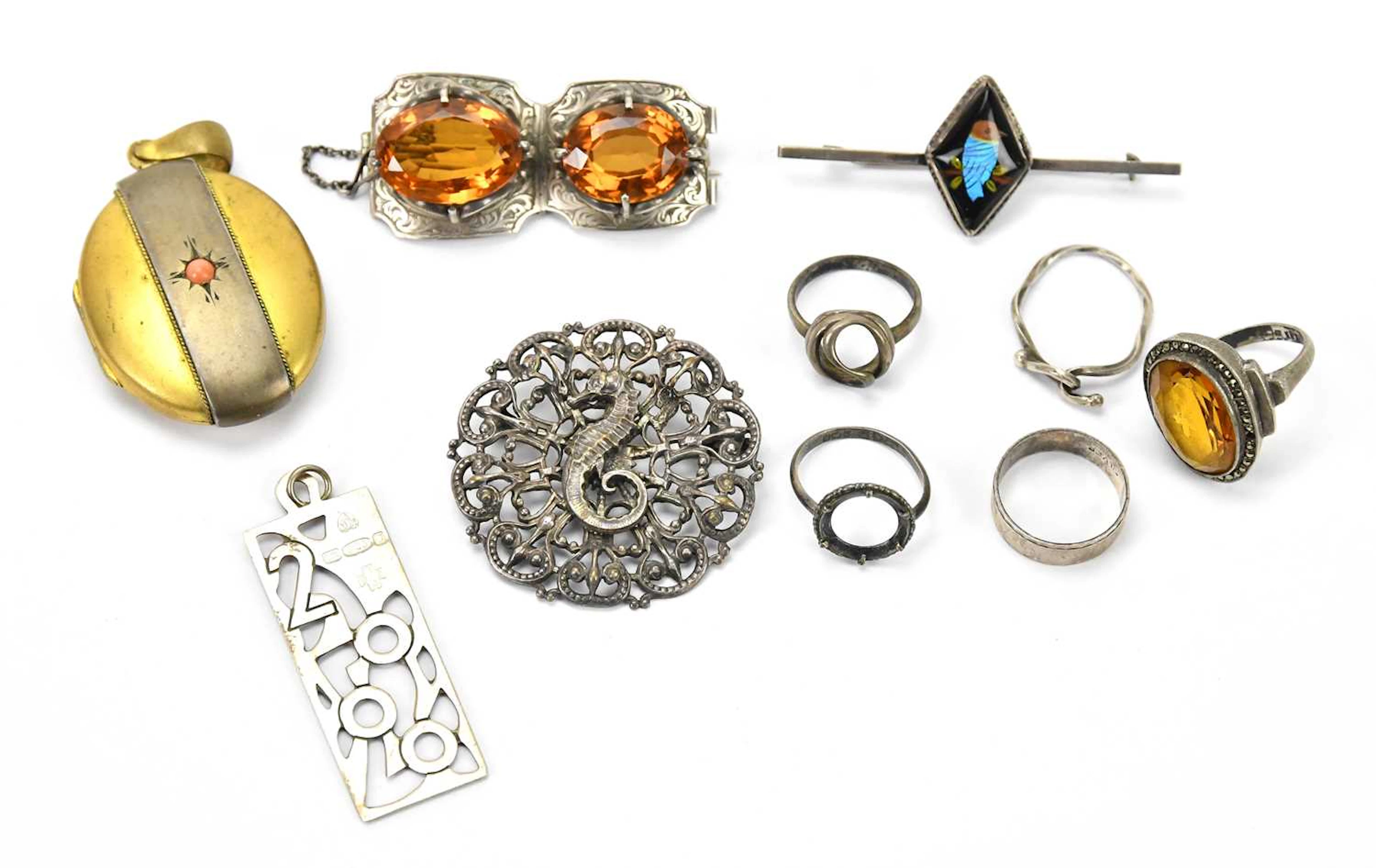 A HAVILAND-NYE; an Elizabeth II hallmarked silver millennium pendant