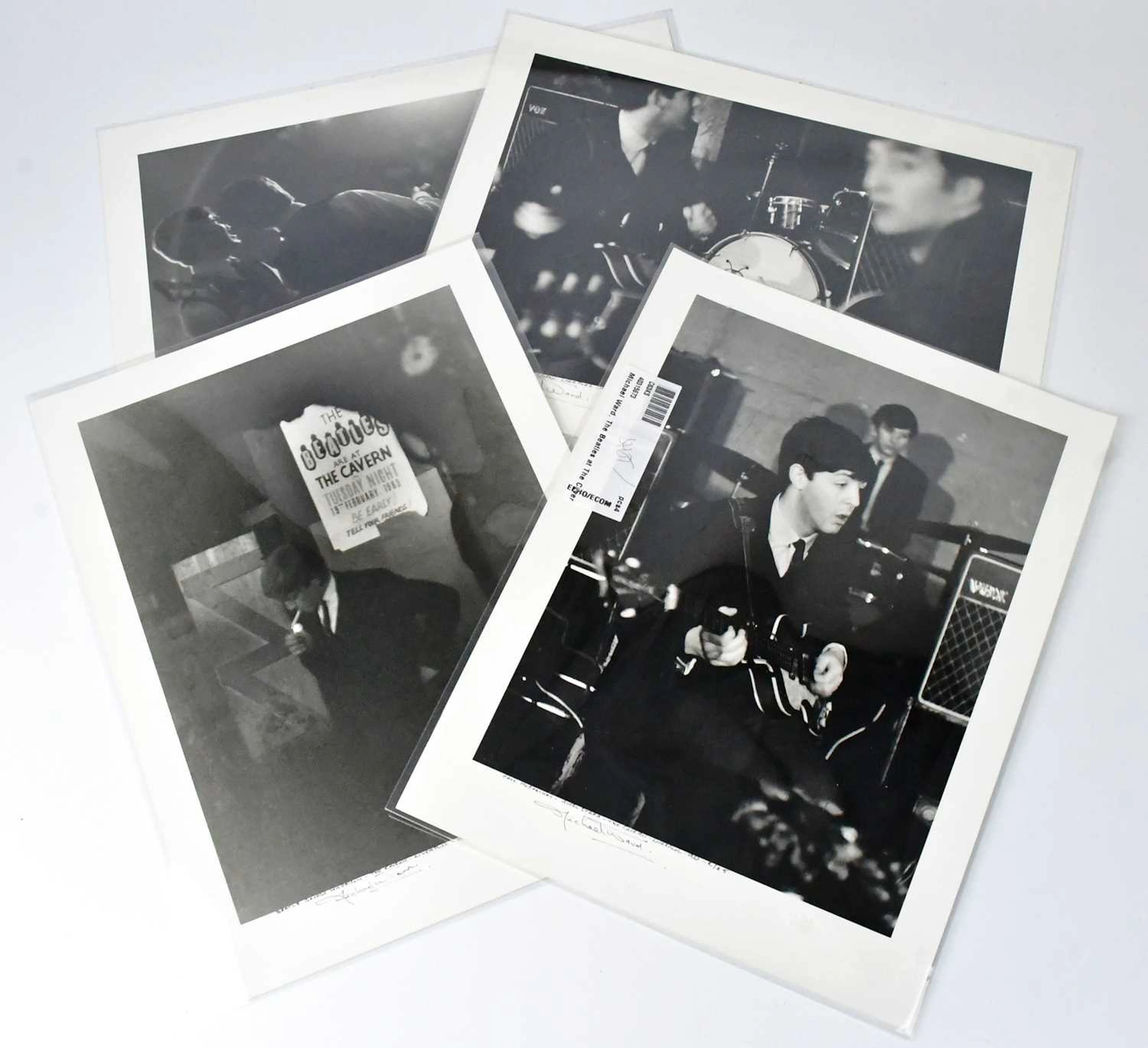 MICHAEL WARD (1929-2011); four limited edition silver prints of The Beatles