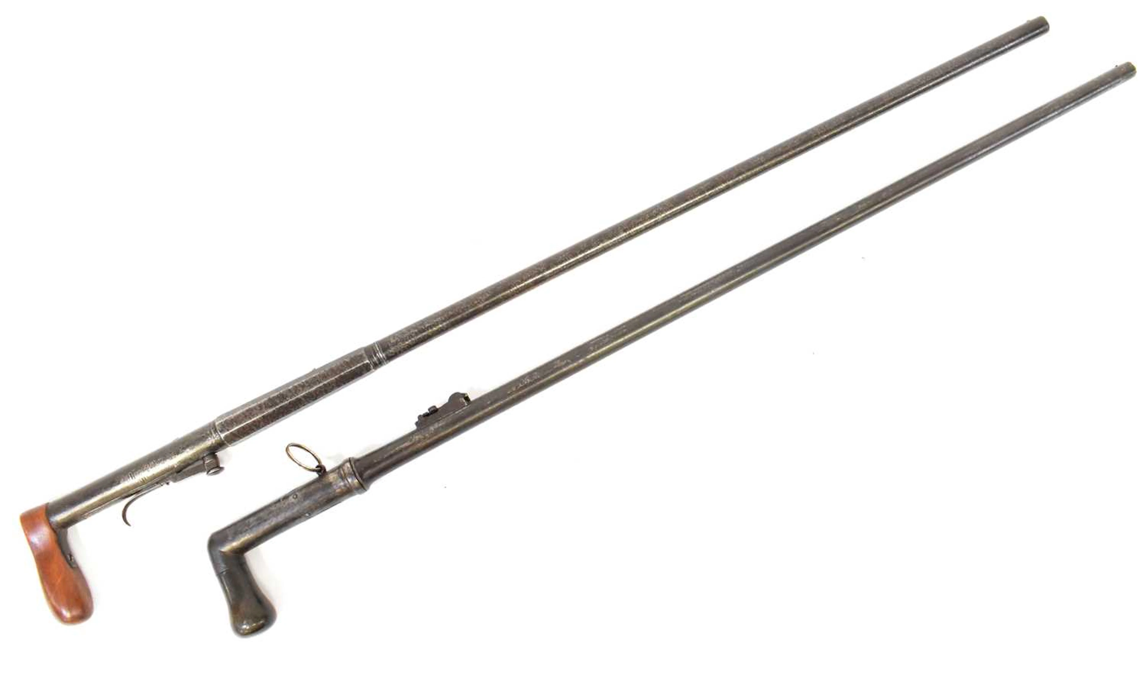 KAVANAGH; a 19th century Irish percussion walking cane gun/shooting stick