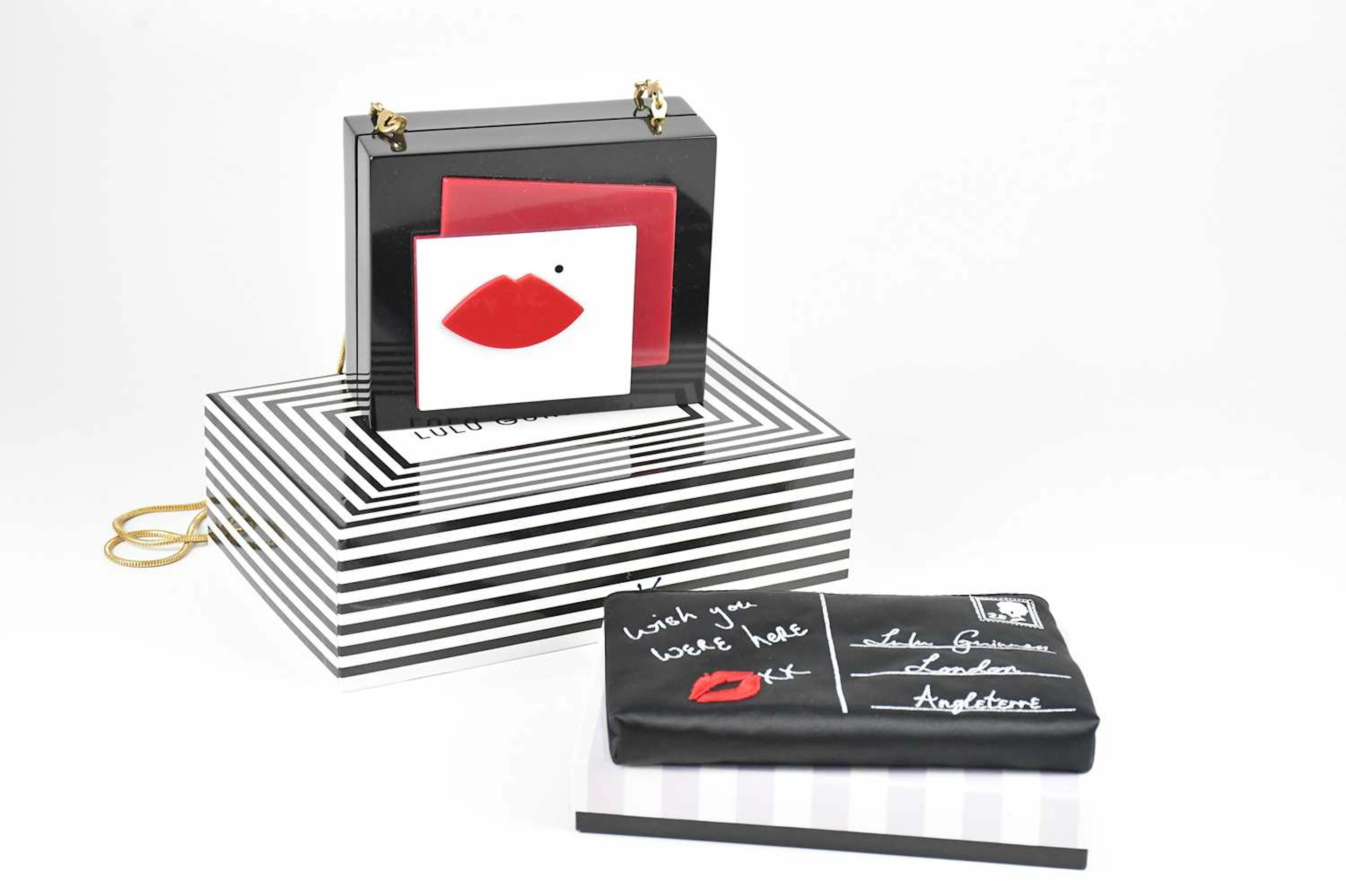 LULU GUINNESS; an unused black