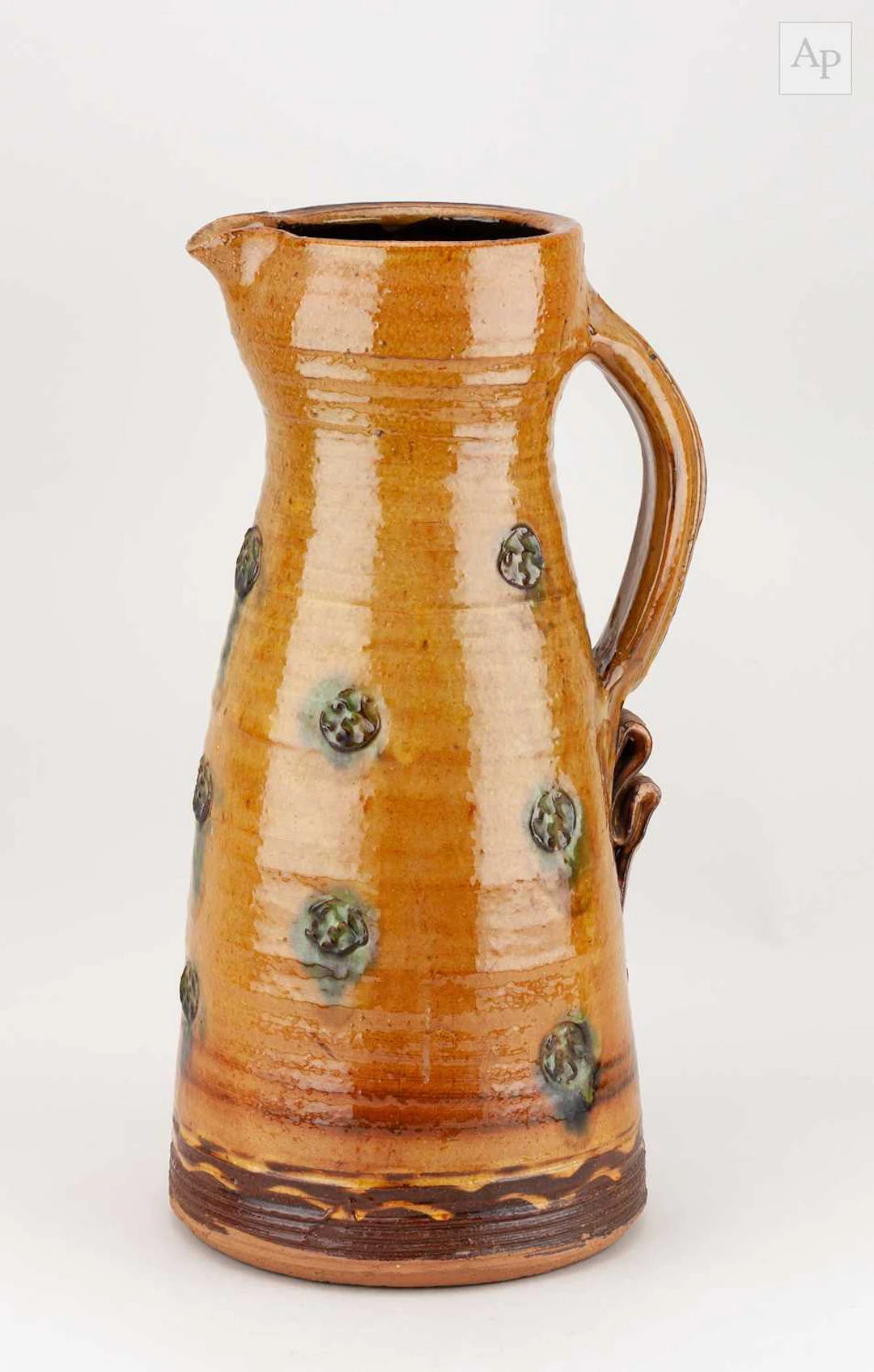 CLIVE BOWEN (born 1943); a large slipware jug with...
