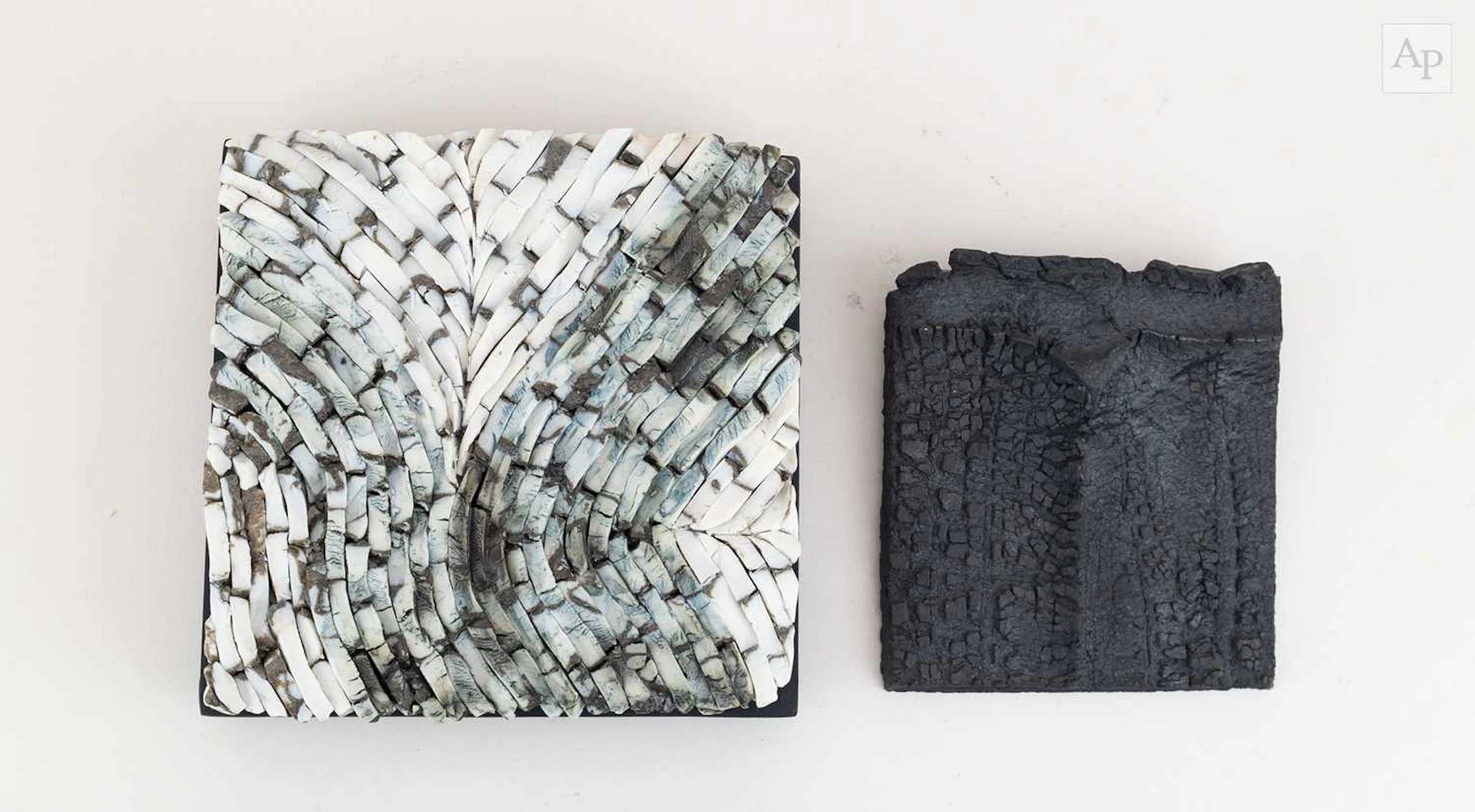JENNY BEAVAN (born 1950); a square porcelain plaque with...