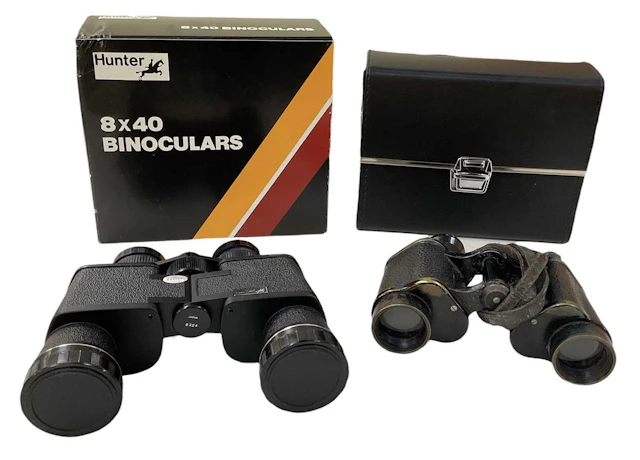 A pair of WWII military binoculars 'Bino.Prism No 2
