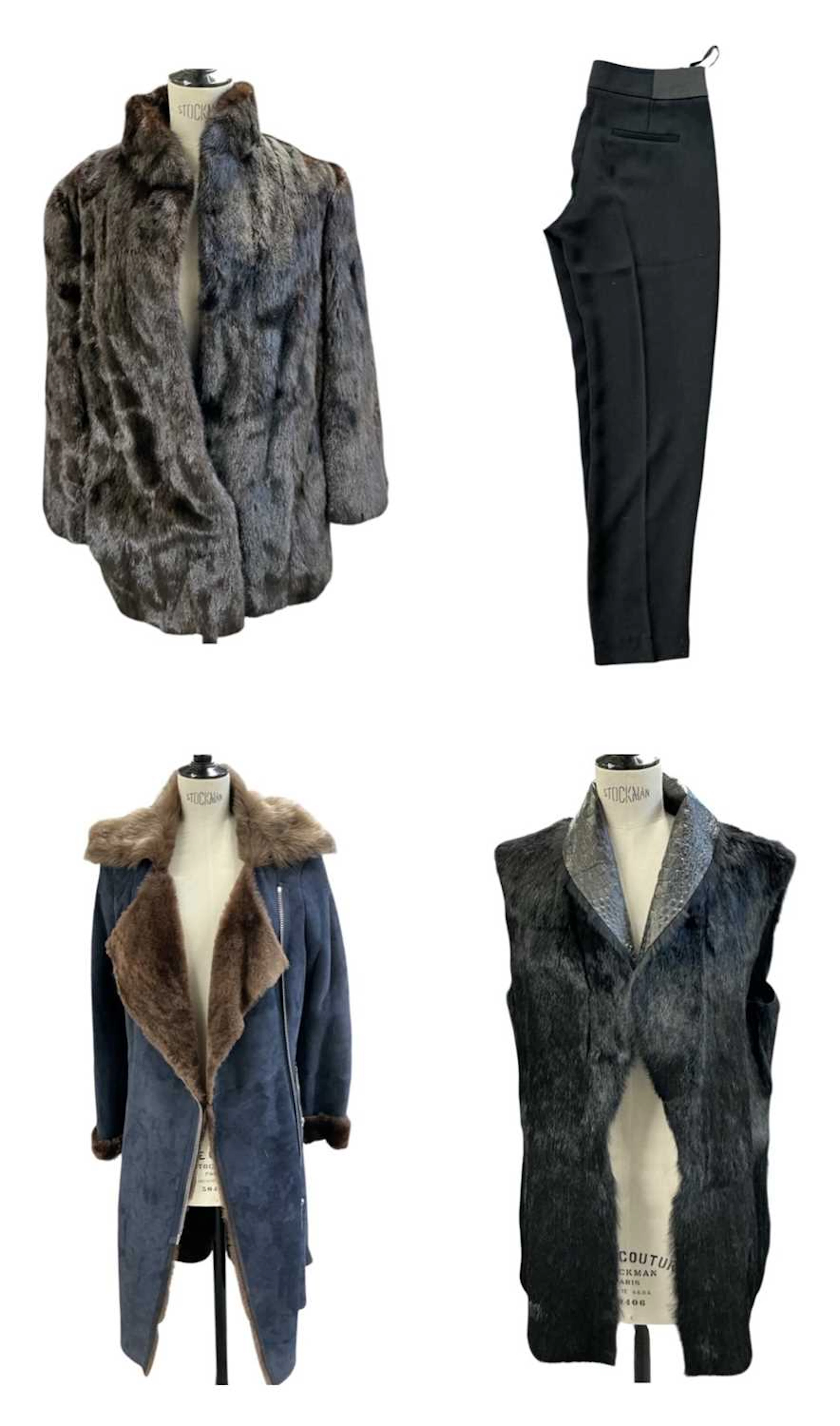 A James Lakeland Luxury faux fur and suede jacket