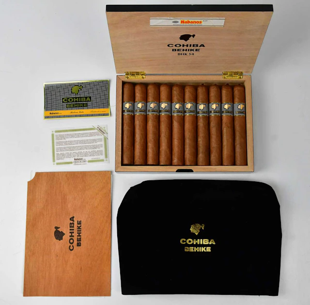 HABANOS; a box of ten Cohiba Behike 54 Cuban cigars