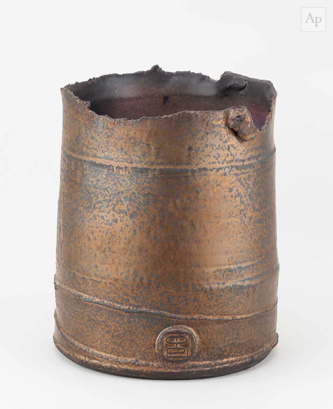 COLIN PEARSON (1923-2007); a large cylindrical stoneware...
