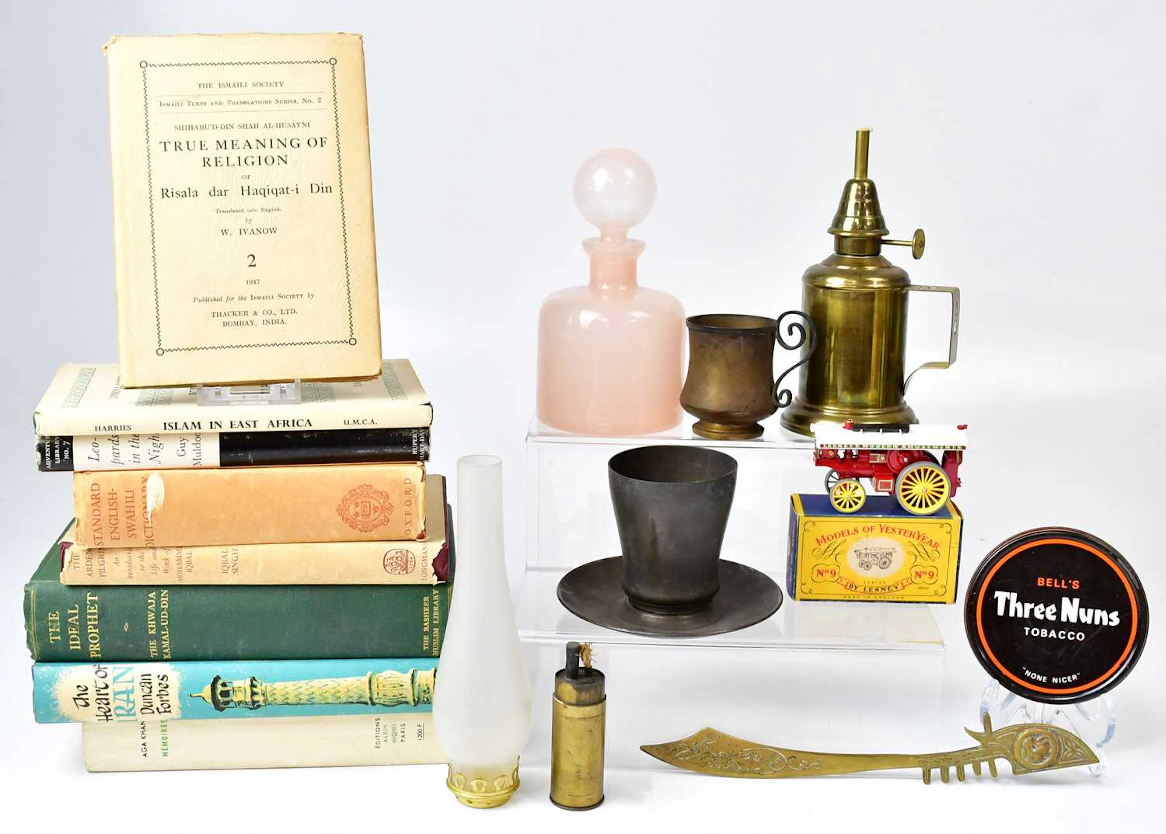 A group of collectibles