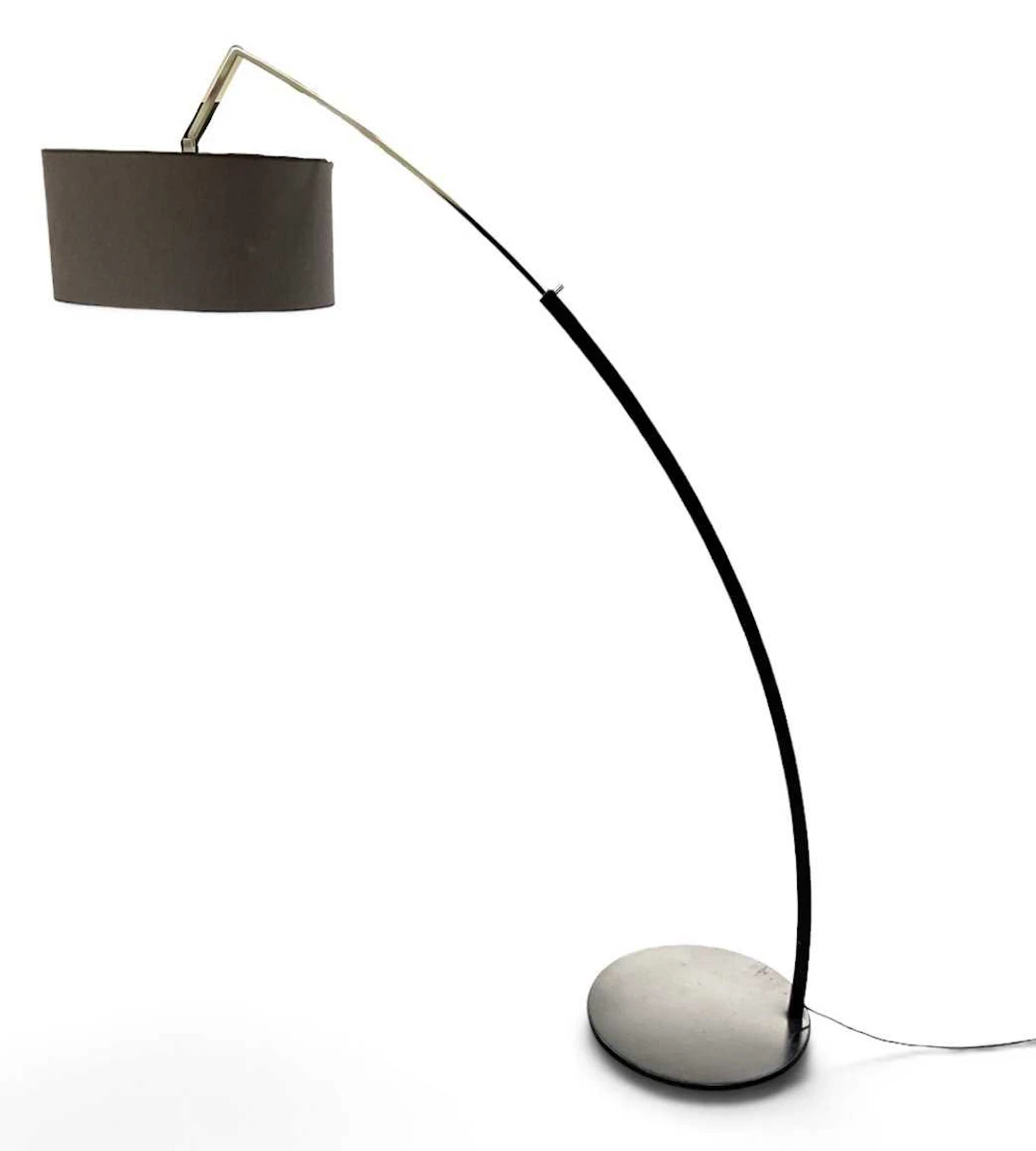 LIGNE ROSET; a modern contemporary ebonised metal arc...