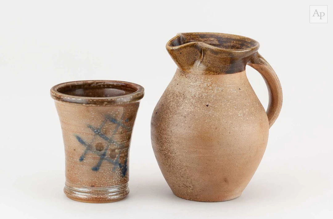 SVEND BAYER (born 1946); a wood fired stoneware baluster...