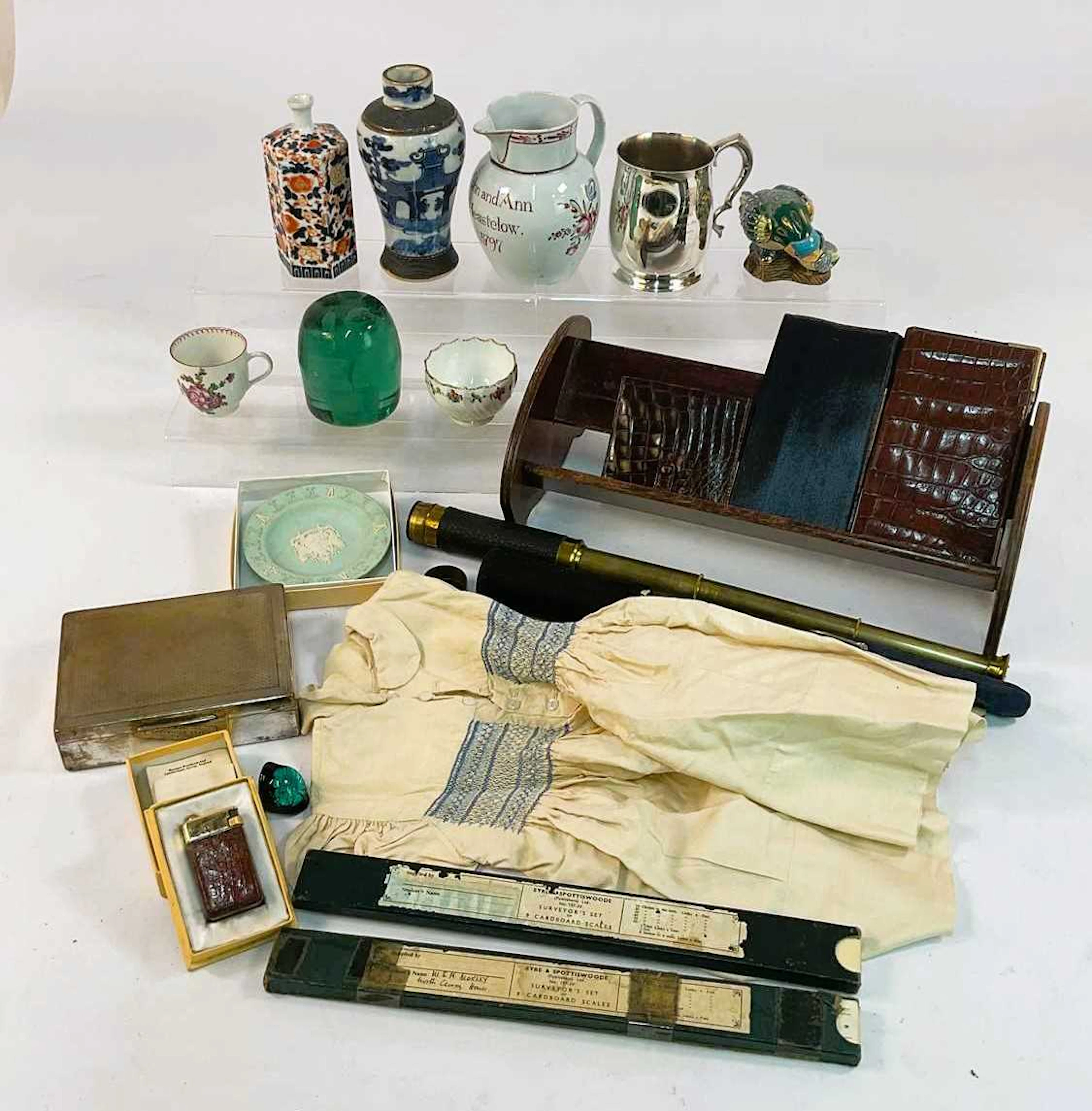 A group of collectors' items