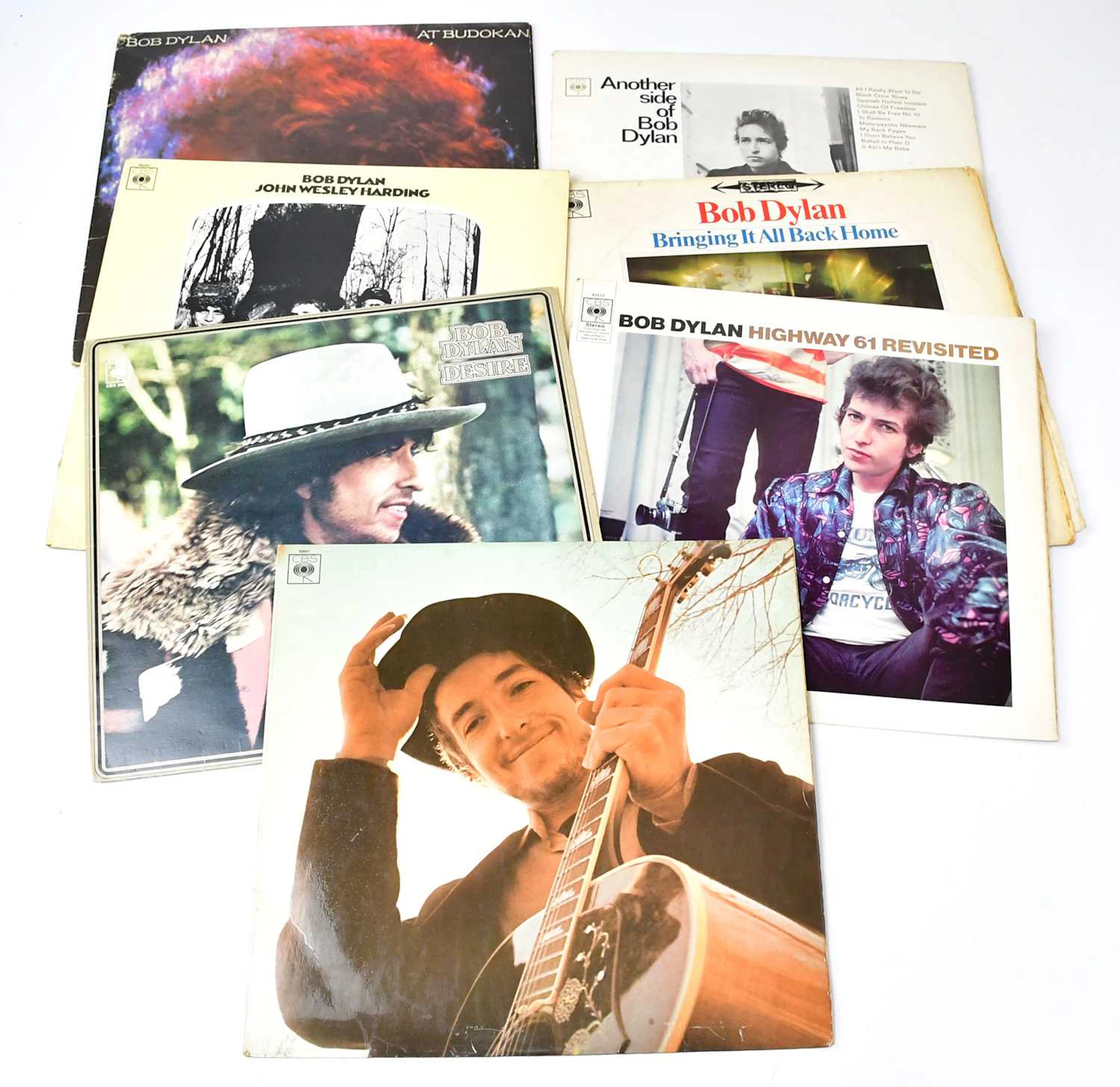 BOB DYLAN; seven LPs