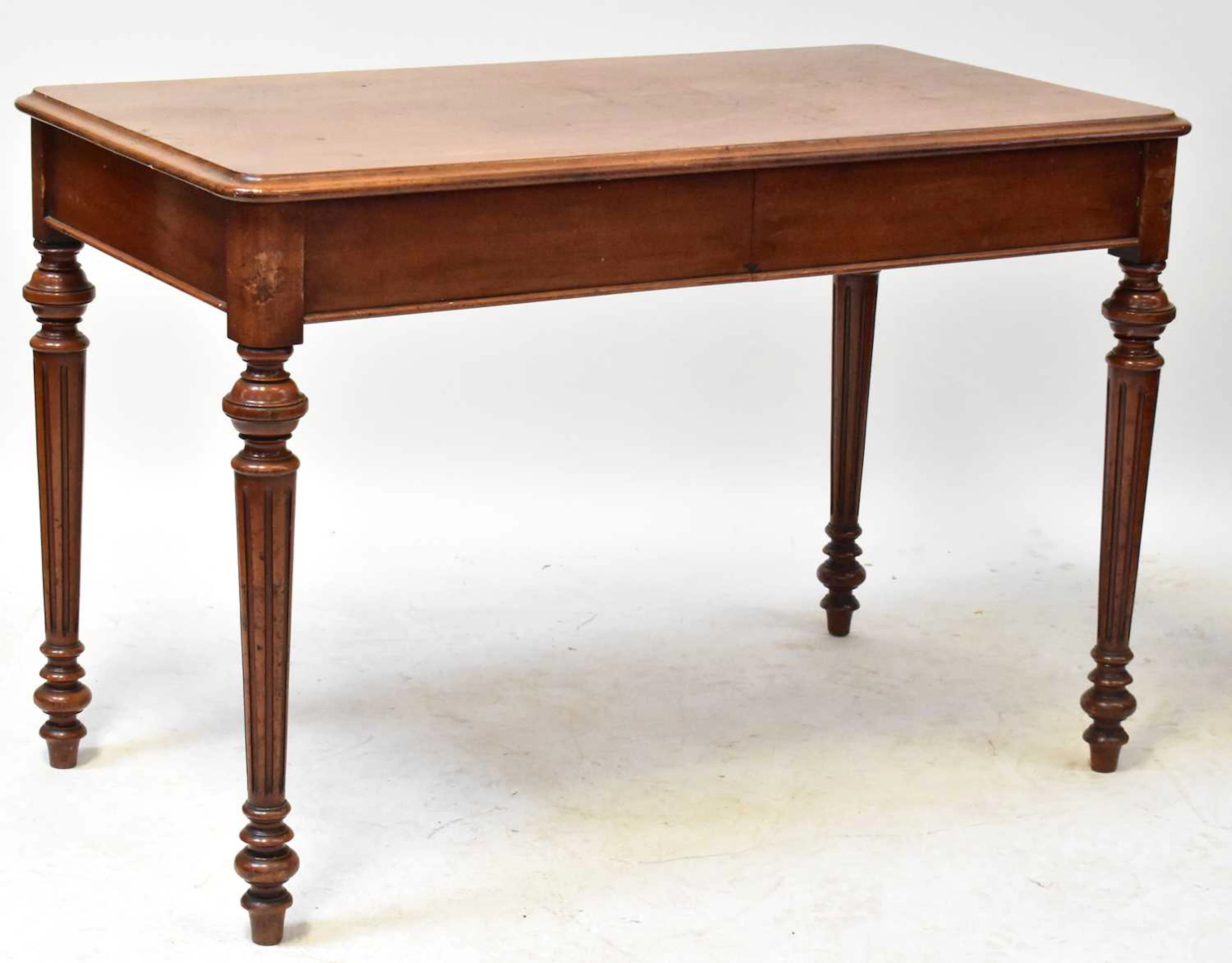 A Victorian mahogany side table