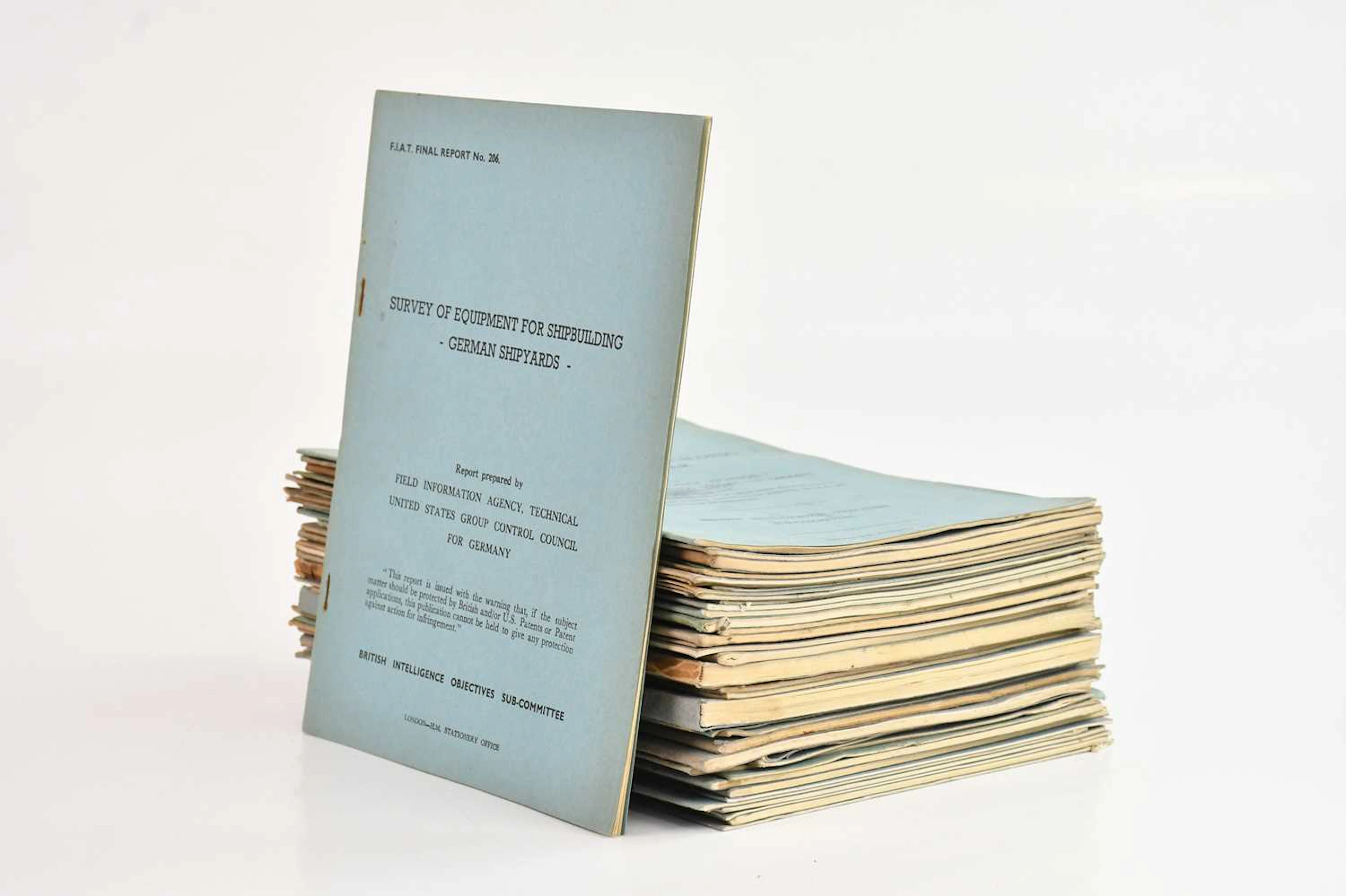 BRITISH INTELLIGENCE OBJECTIVES SUB-COMMITTEE; a collection of forty-two reports