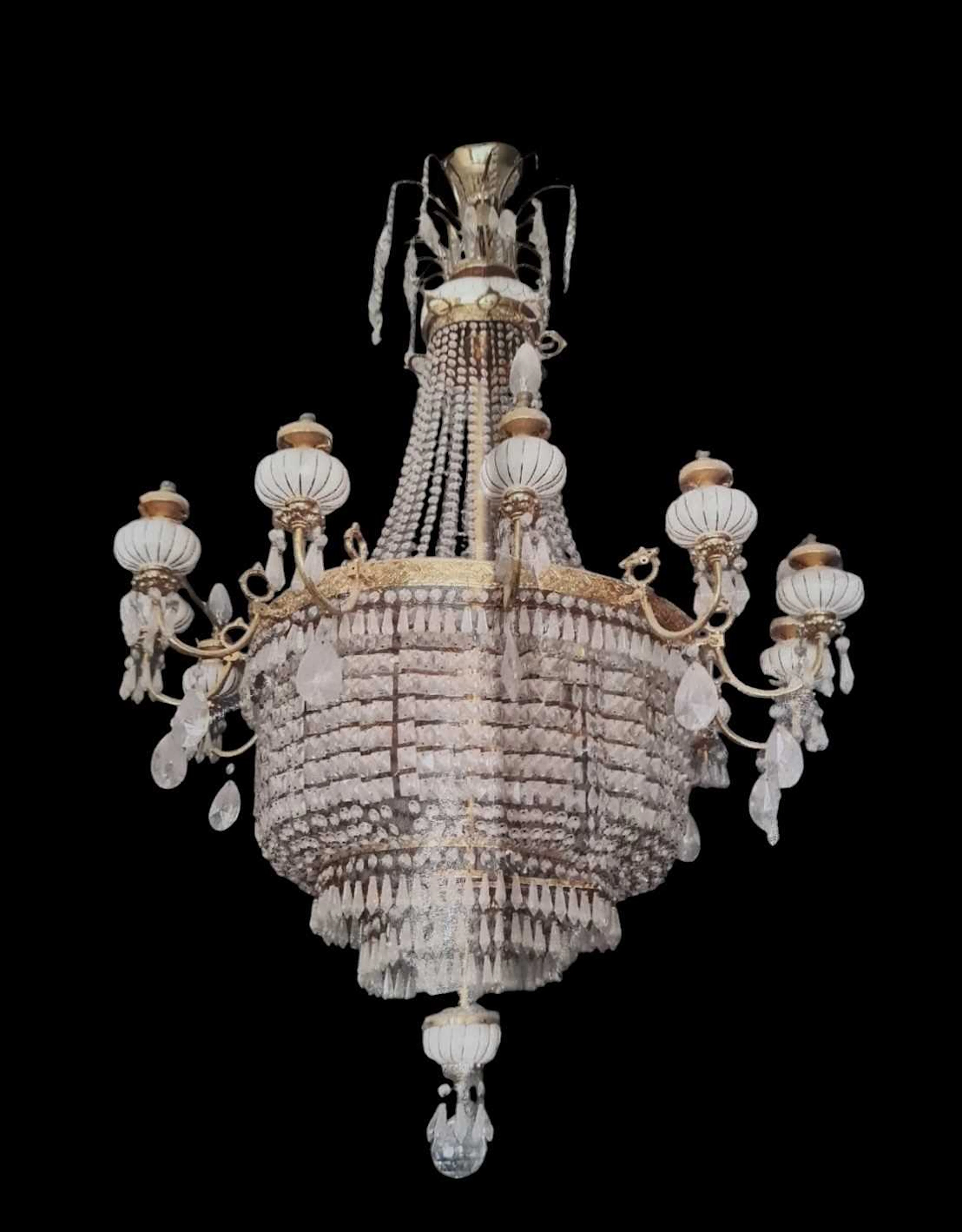 A large modern gilt metal