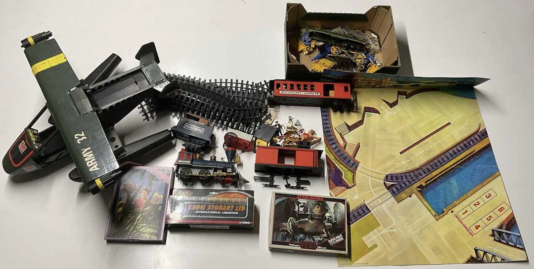 A collection of vintage toys