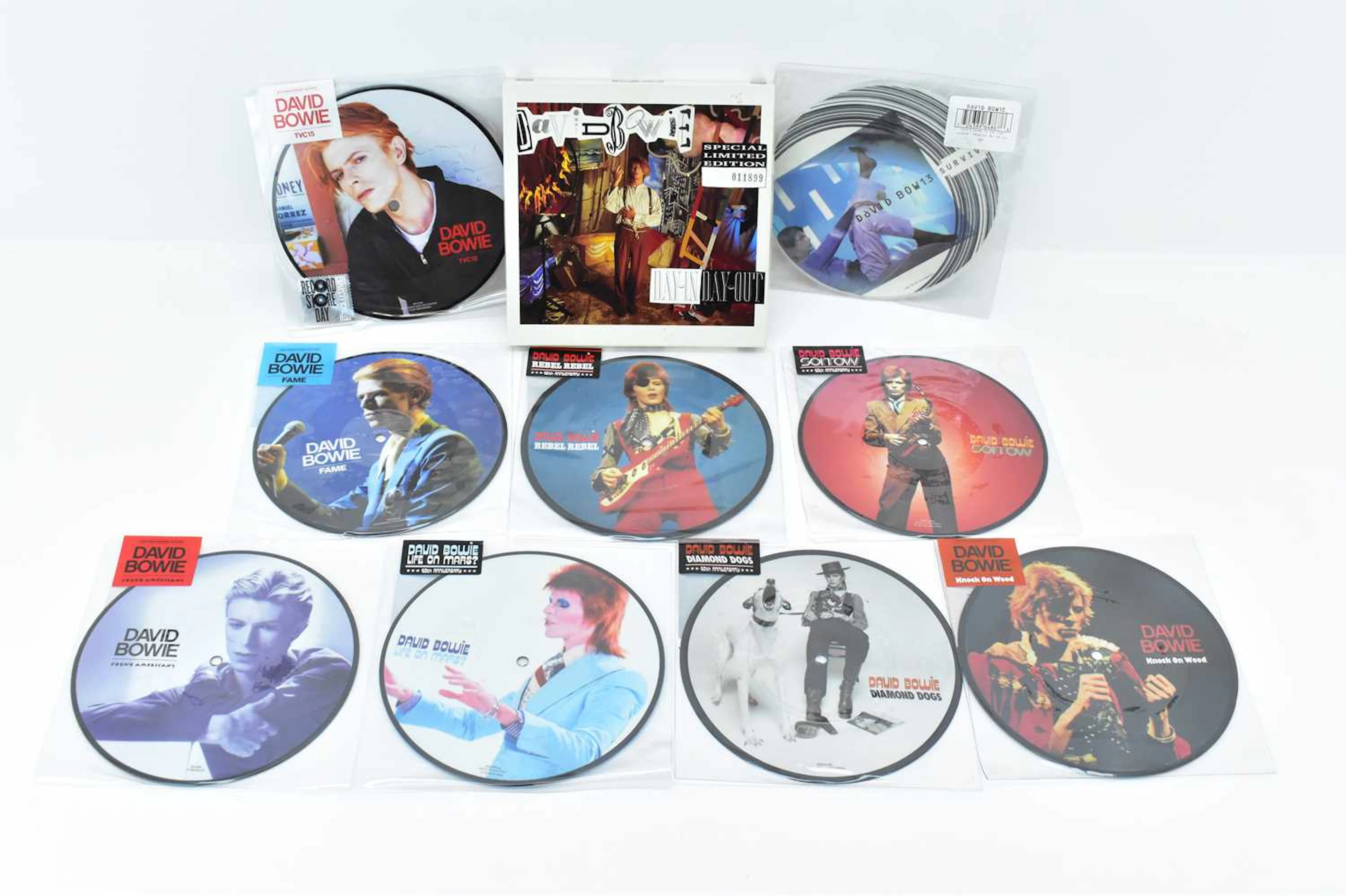 DAVID BOWIE; ten singles comprising 40th Anniversary...
