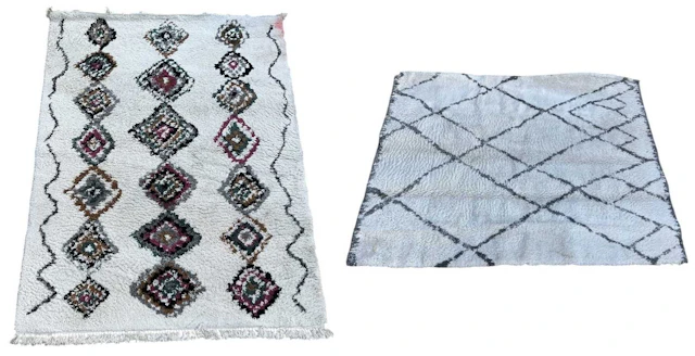 LA REDOUTE; two large modern thick wool pile machine made carpets