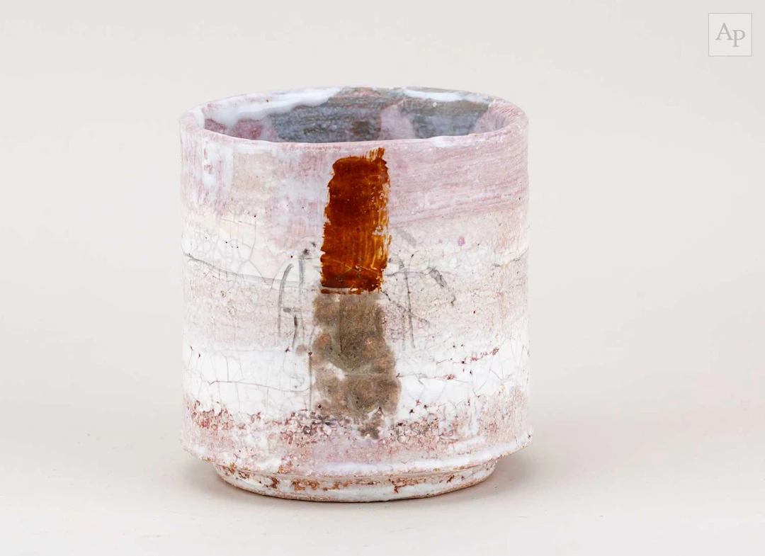 ROBIN WELCH (1936-2019); a cylindrical stoneware vessel...