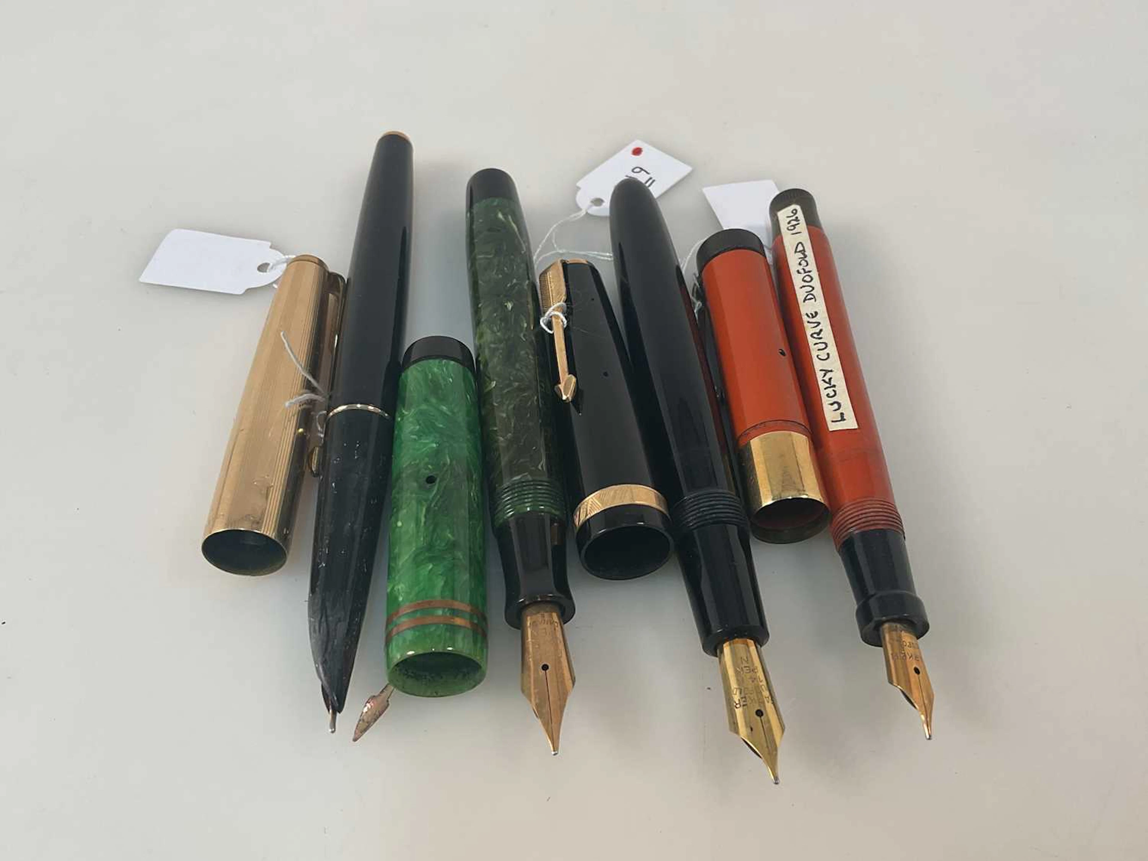PARKER; a collection of fountain pens