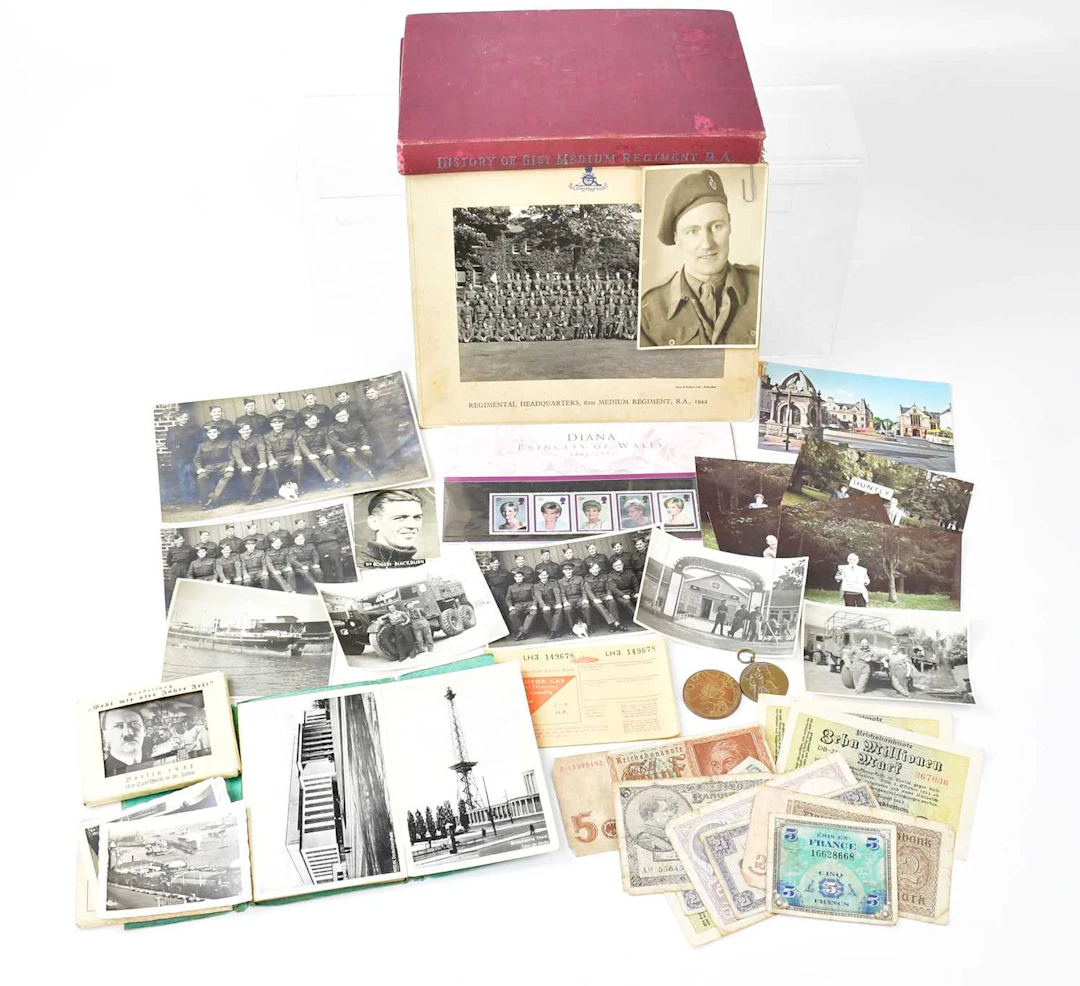 A collection of military ephemera