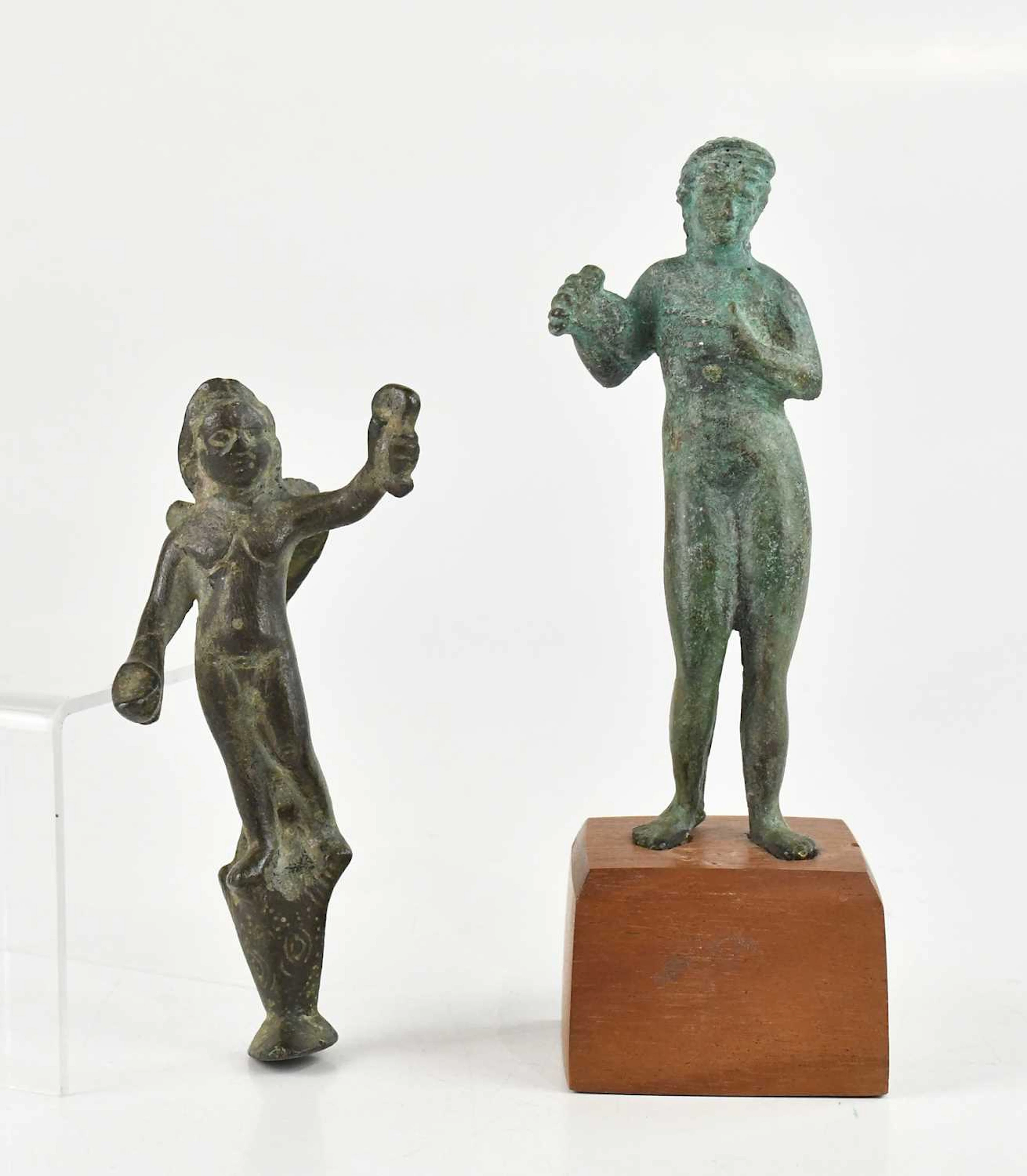 A Roman bronze votive figure of Venus