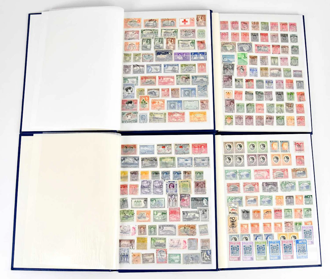 BRITISH COMMONWEALTH; four stock books of QV – 1960s