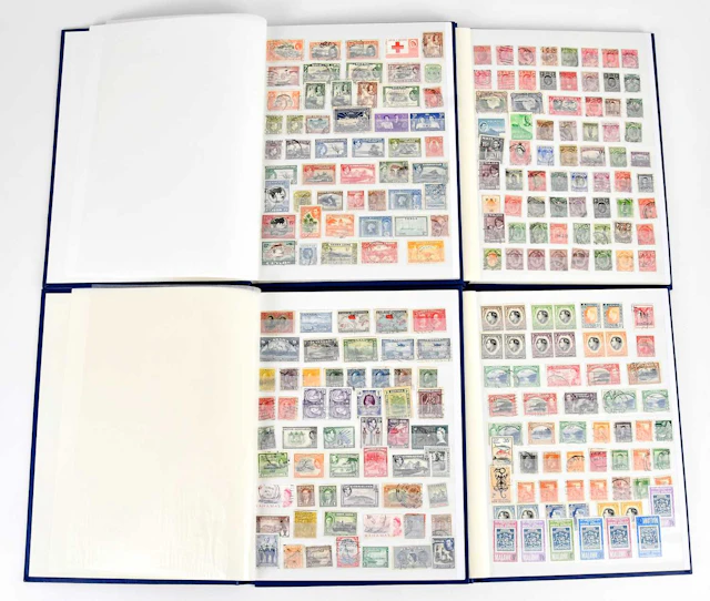 BRITISH COMMONWEALTH; four stock books of QV – 1960s