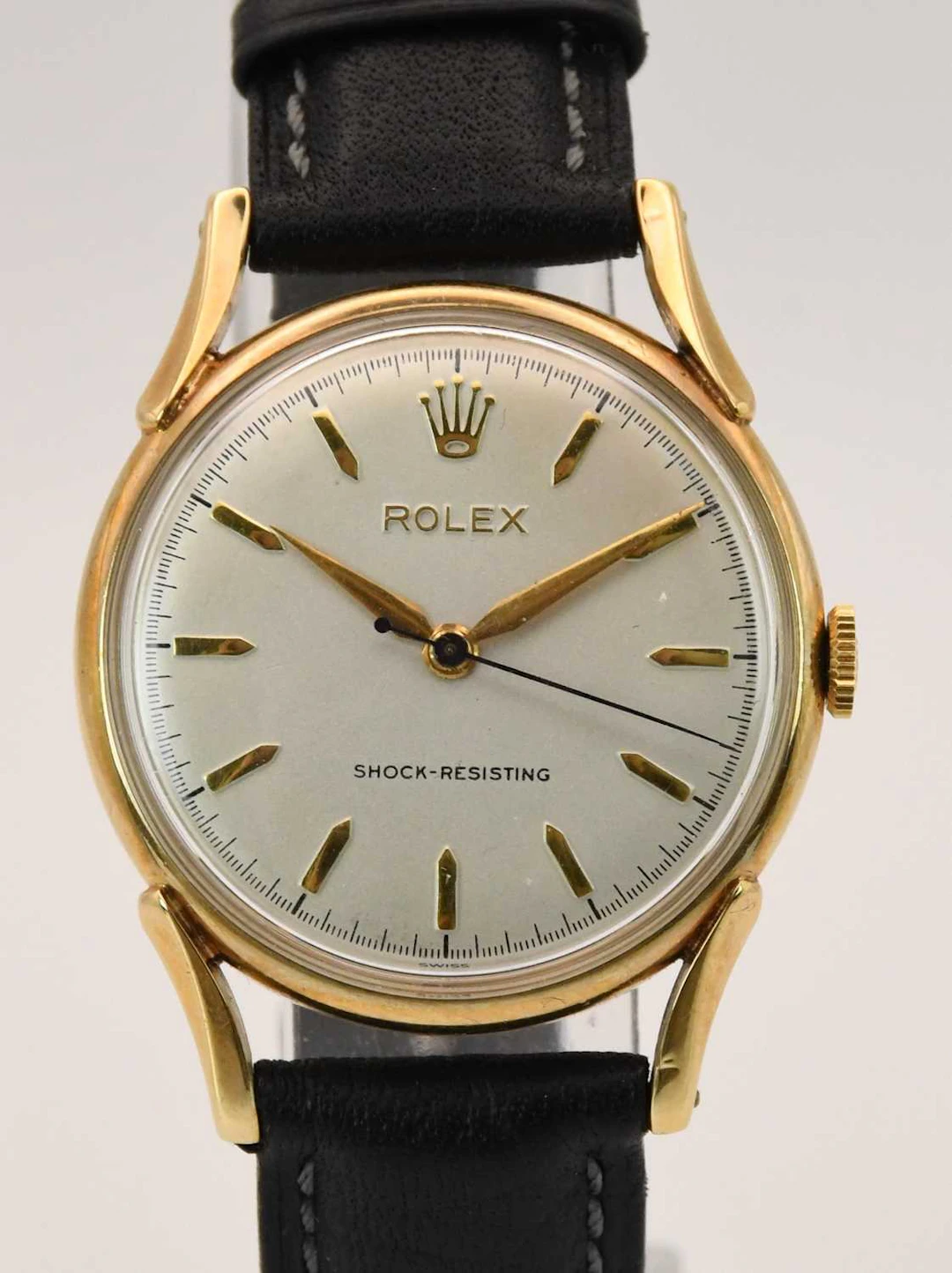 ROLEX; a gentleman's 9ct rose gold wristwatch