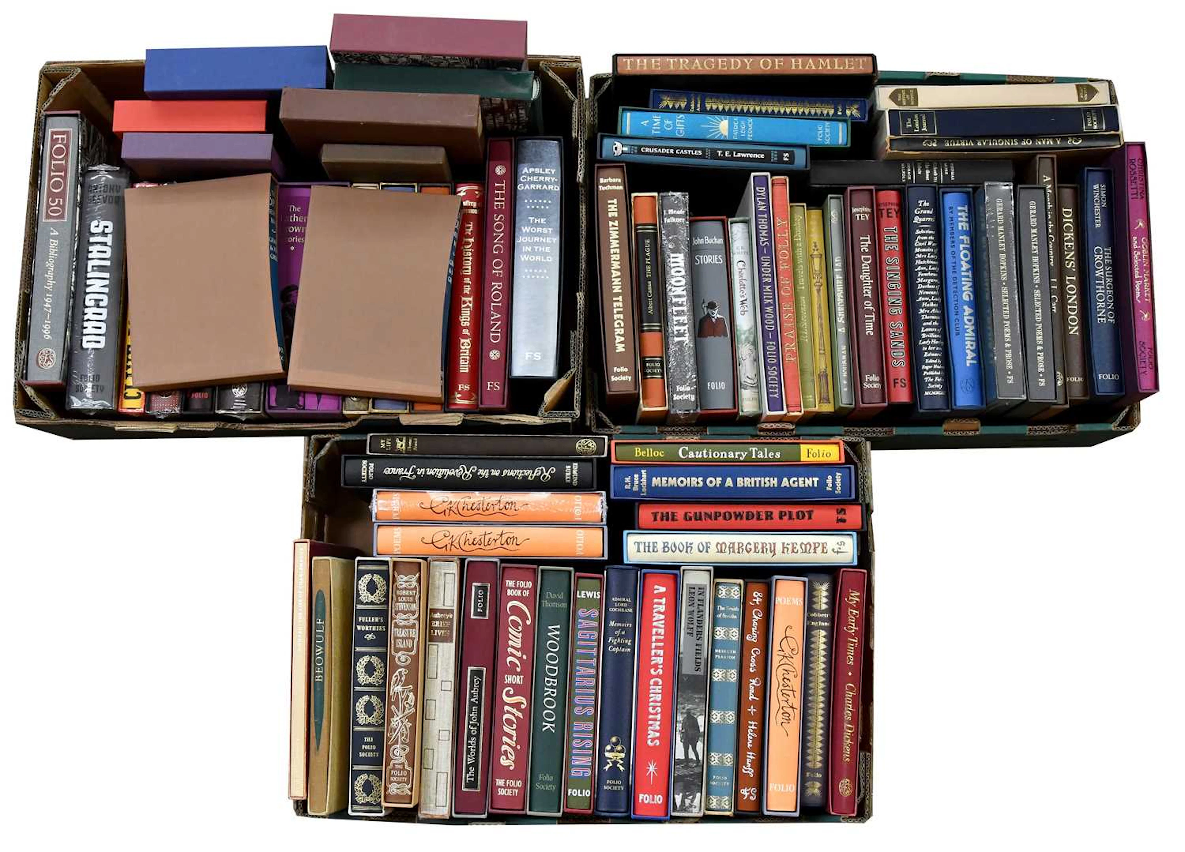 THE FOLIO SOCIETY; a collection of seventy titles in slip cases
