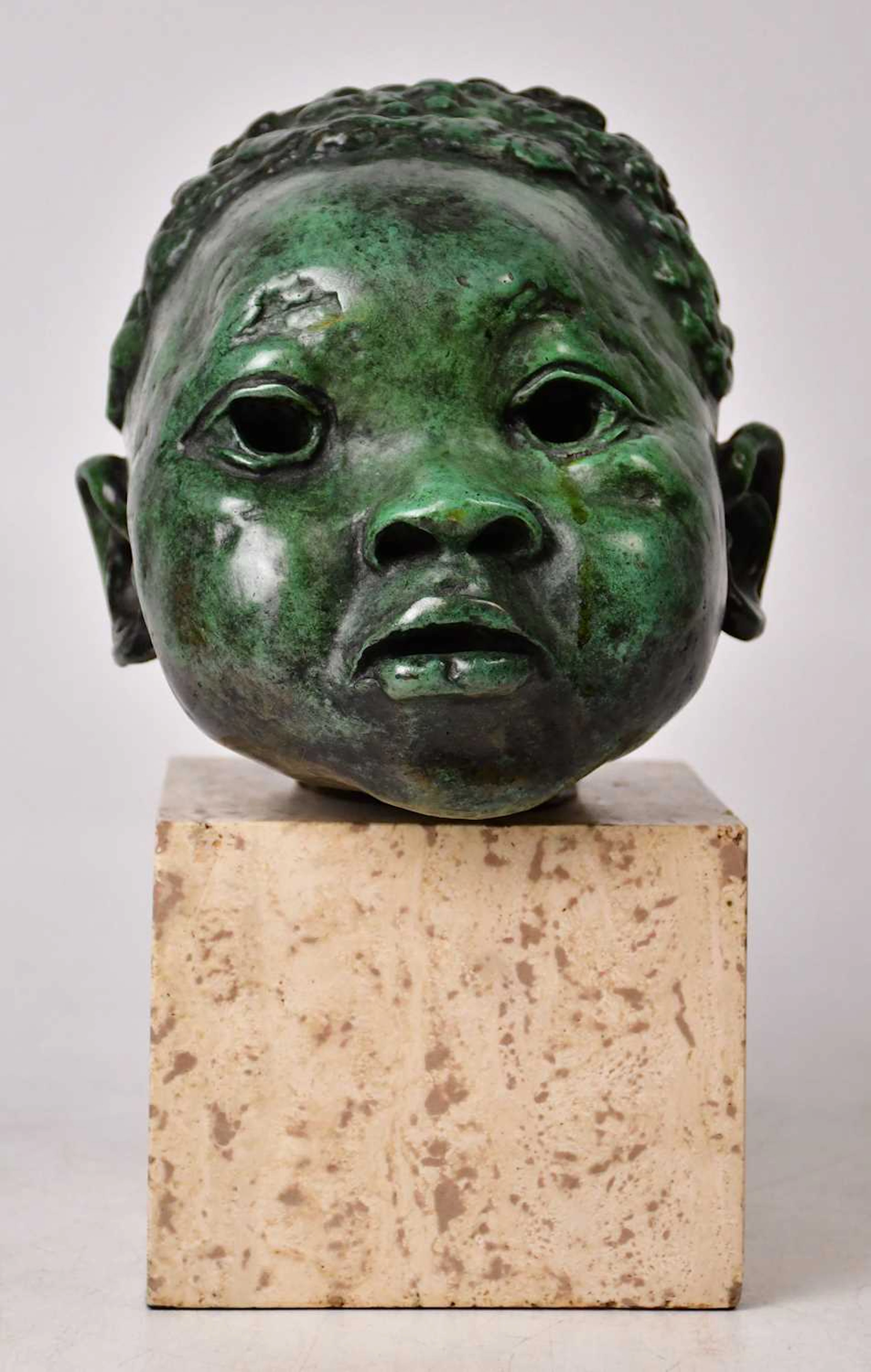 JACOB EPSTEIN (1889-1959); a bronze bust of Epstein's cook's son