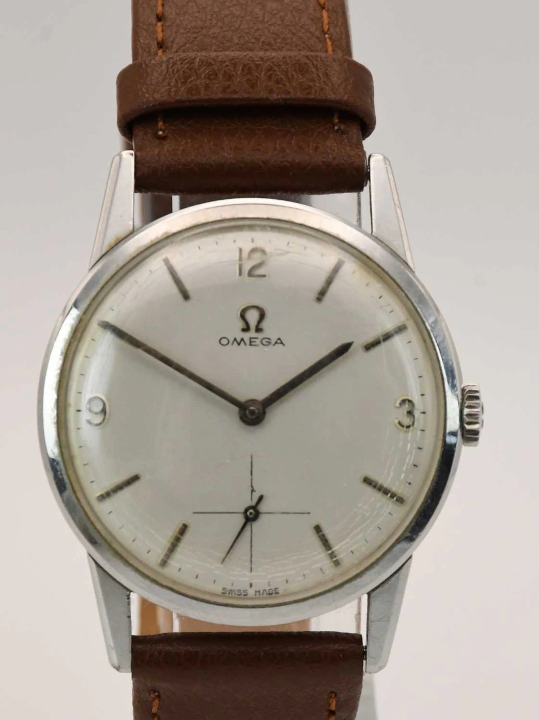 OMEGA; a 1960s manual wind wristwatch
