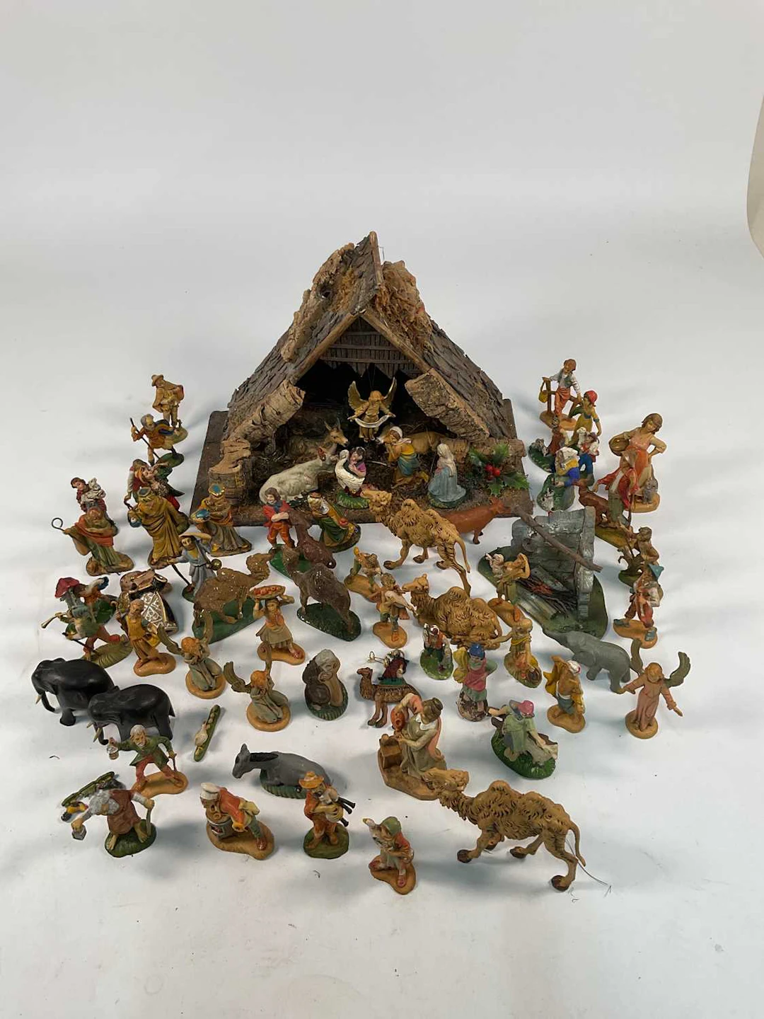 A bespoke made Christmas Nativity Scene