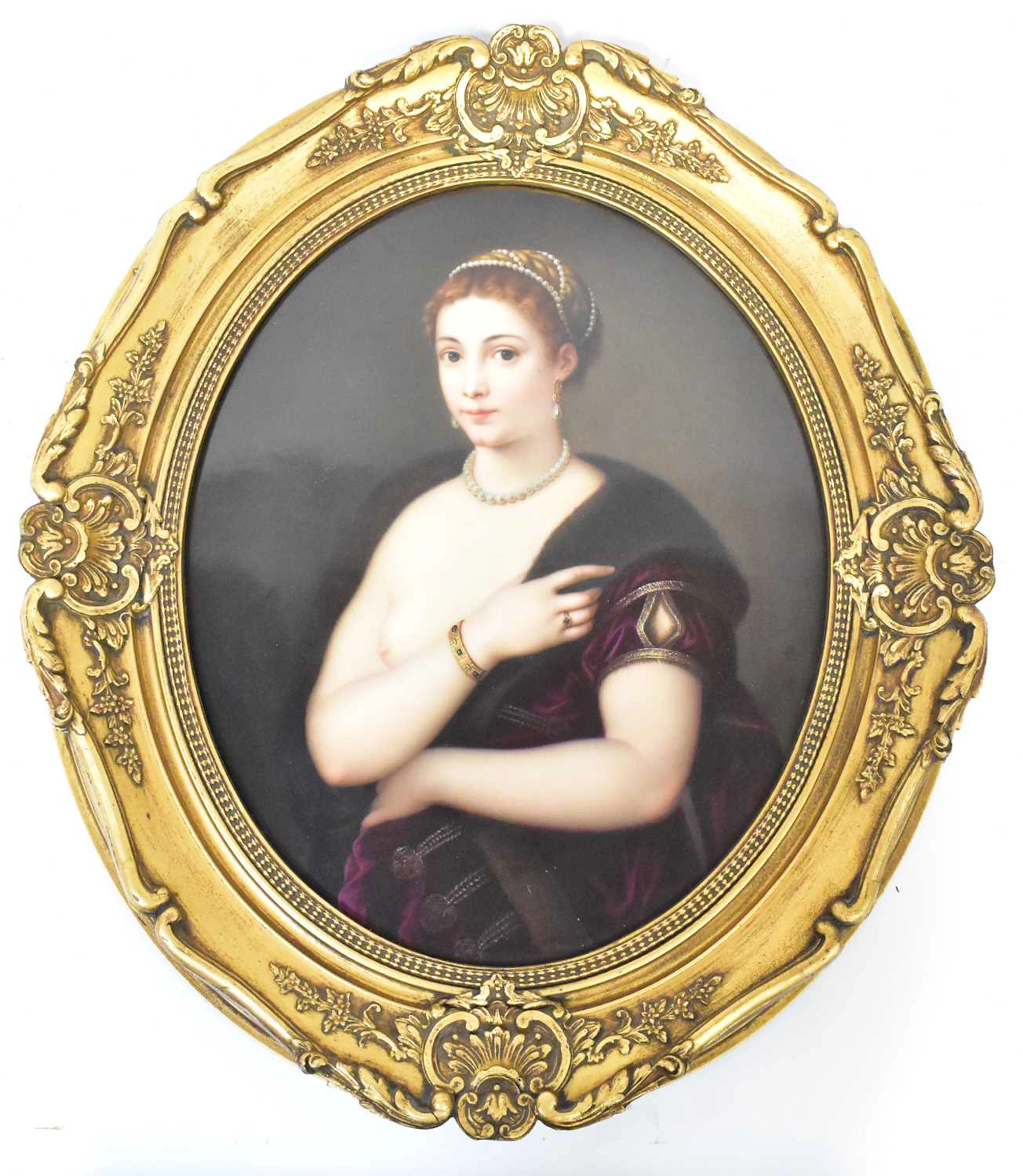 A 19th century Berlin-style porcelain plaque