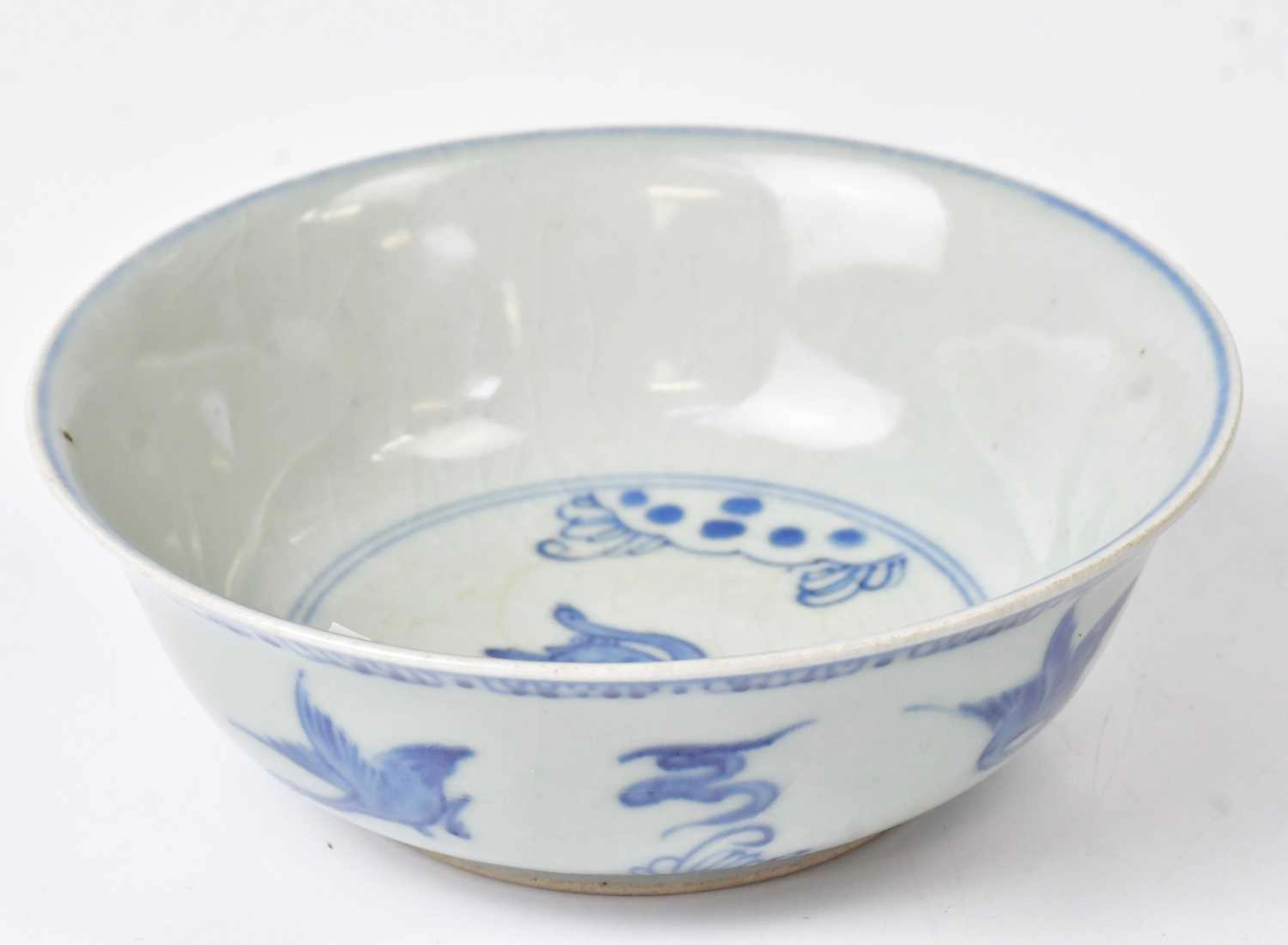 A Chinese blue and white bowl