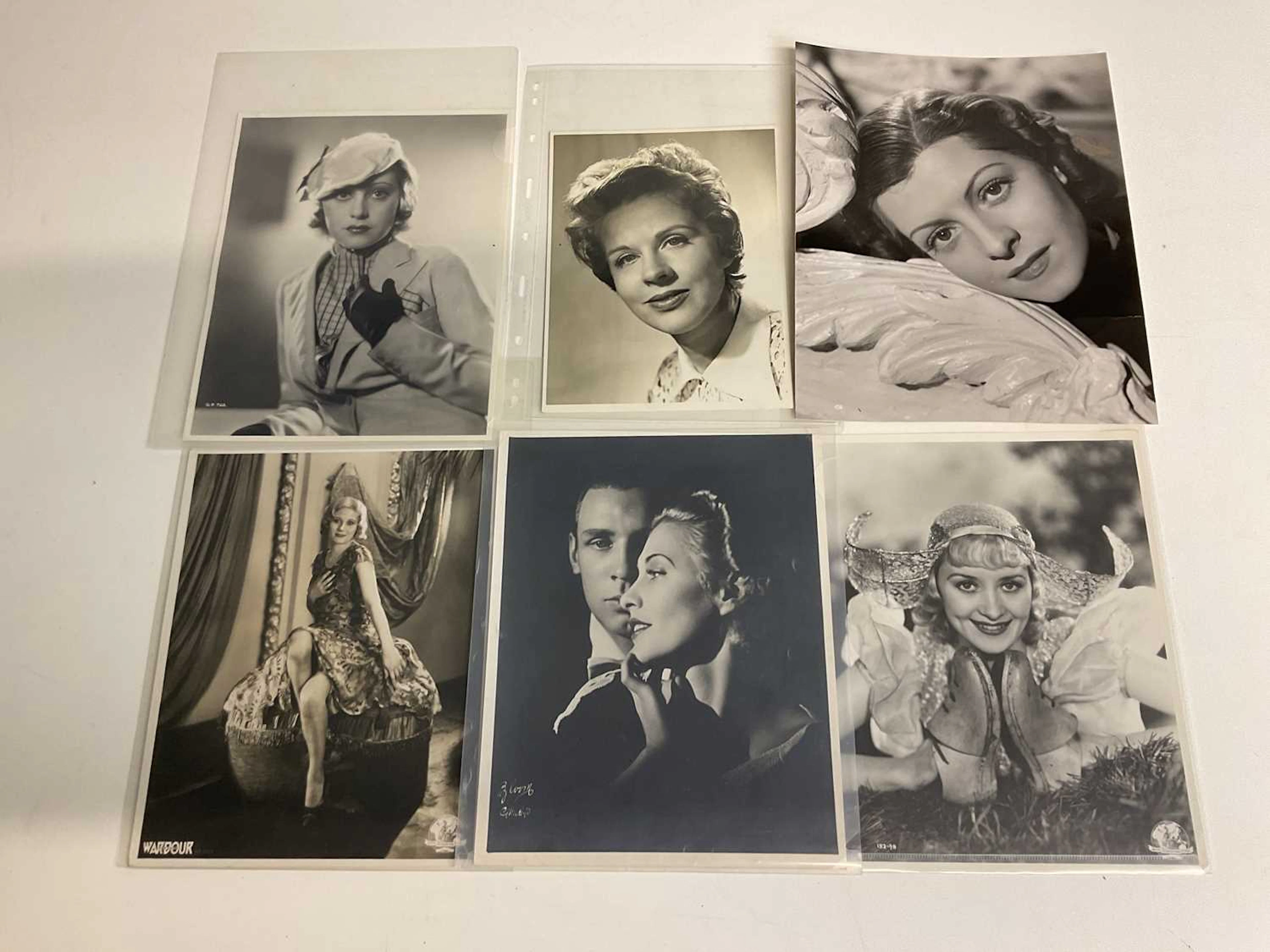Six black and white photographs; Lisette Lanvin in 'Orage'
