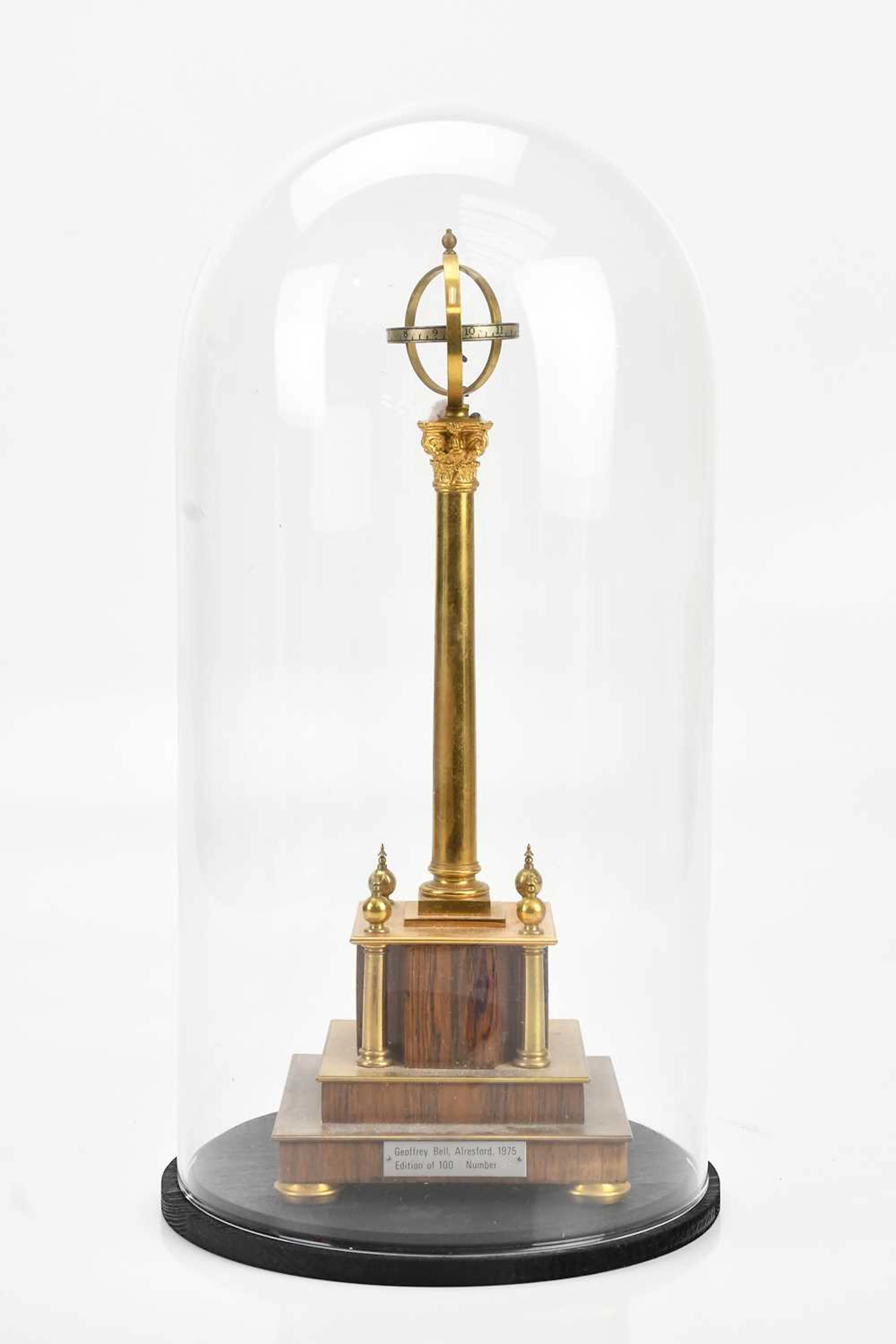 GEOFFREY BELL; a limited edition brass and rosewood...
