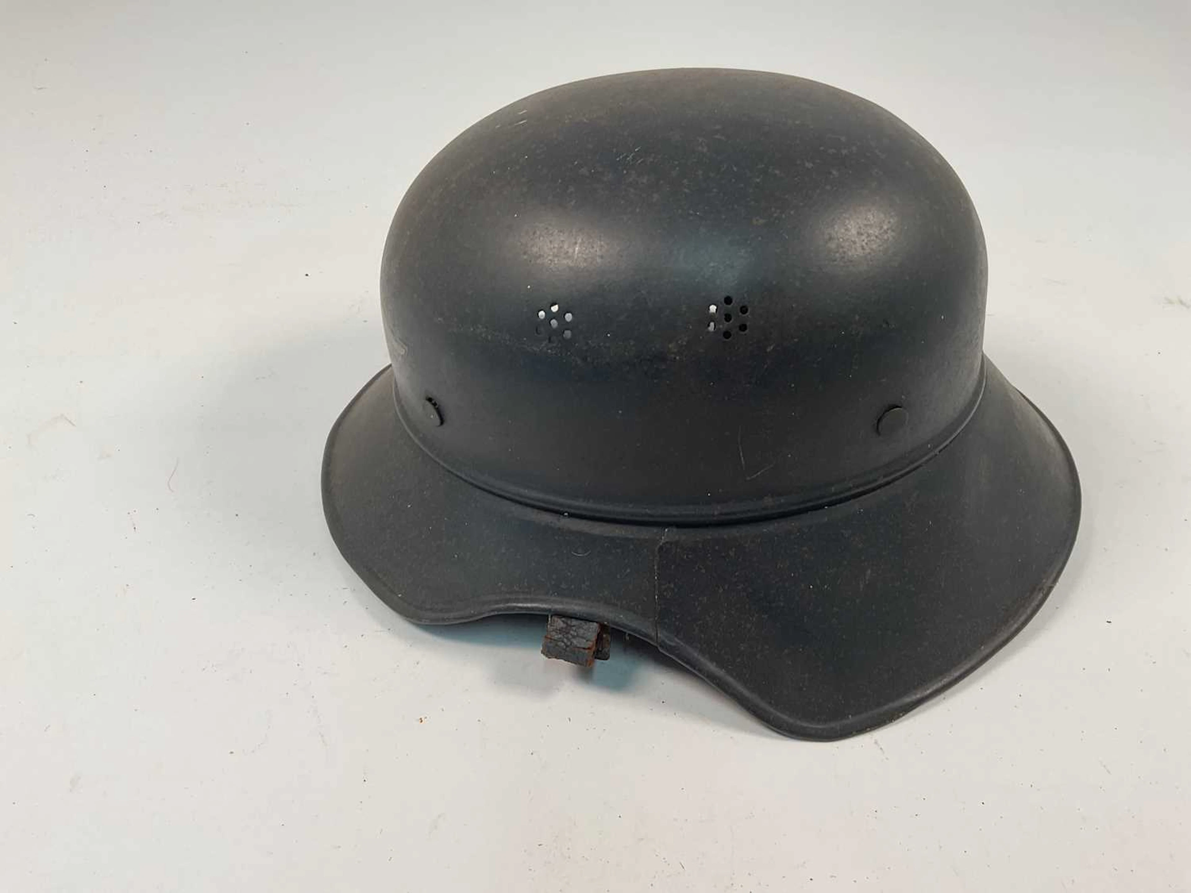 A WWII German M38 Luftschutz gladiator style helmet