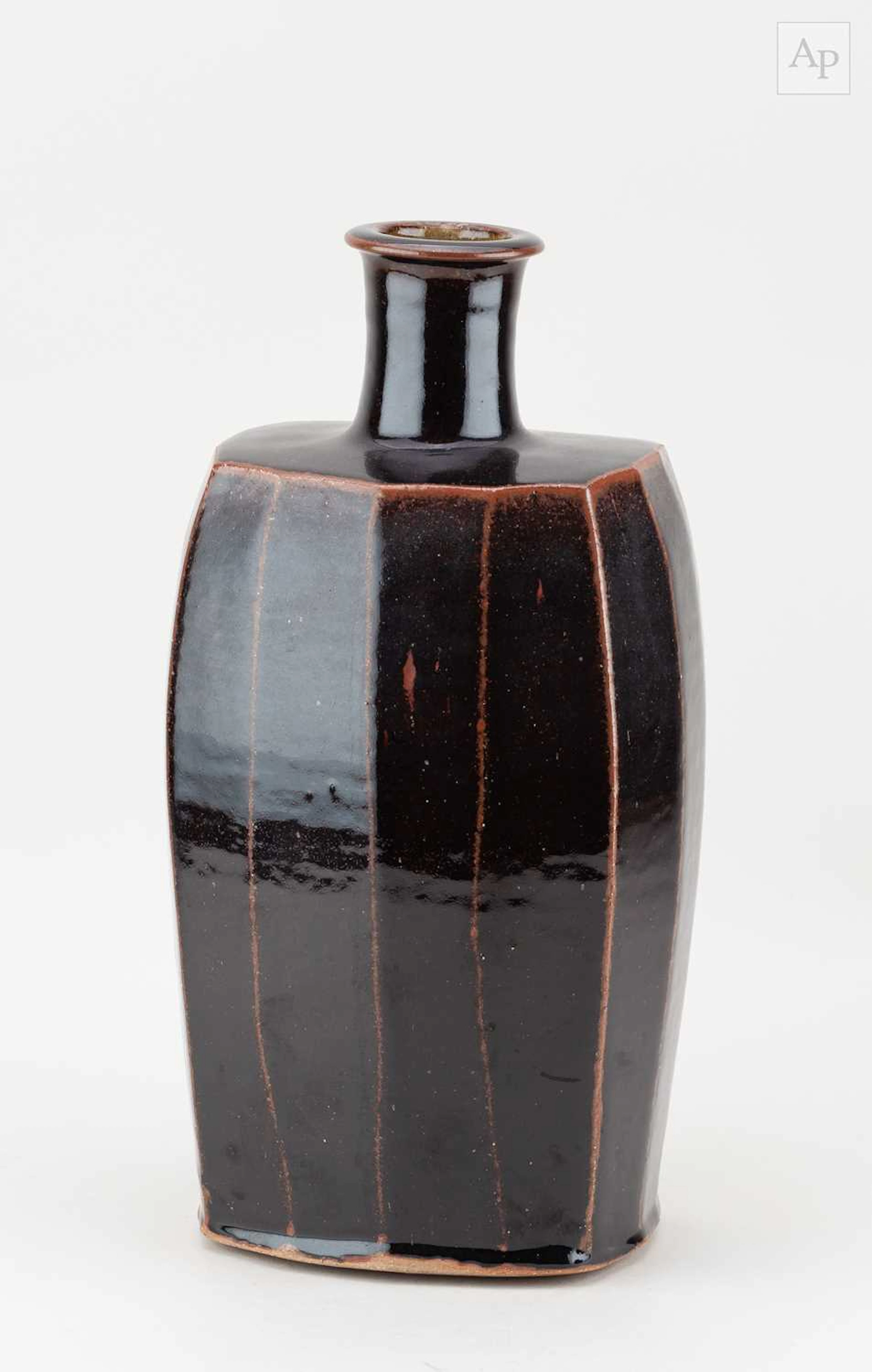 PHIL ROGERS (1951-2020); a rectangular faceted stoneware...